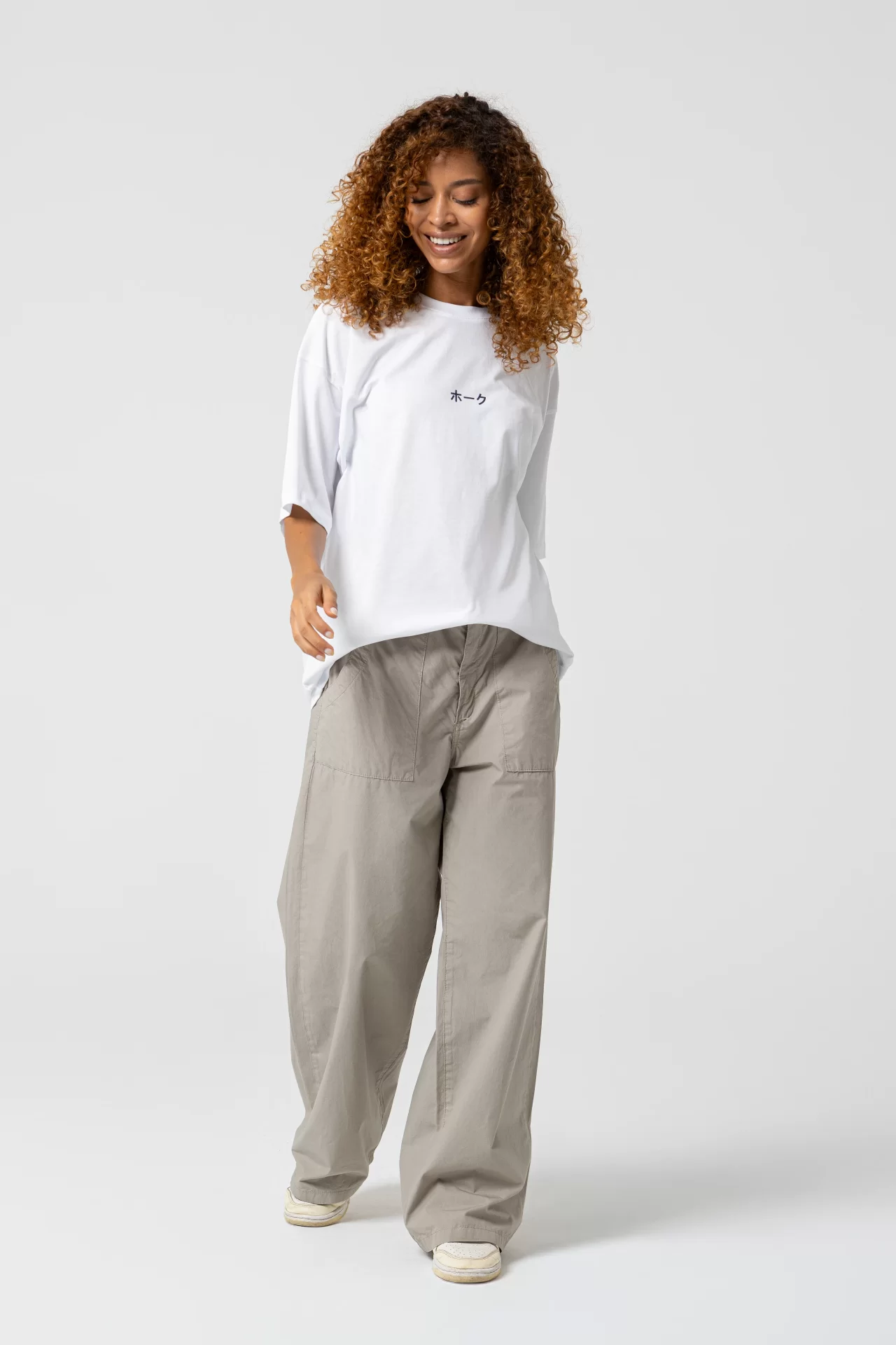 Japan House Oversize Beyaz T-Shirt