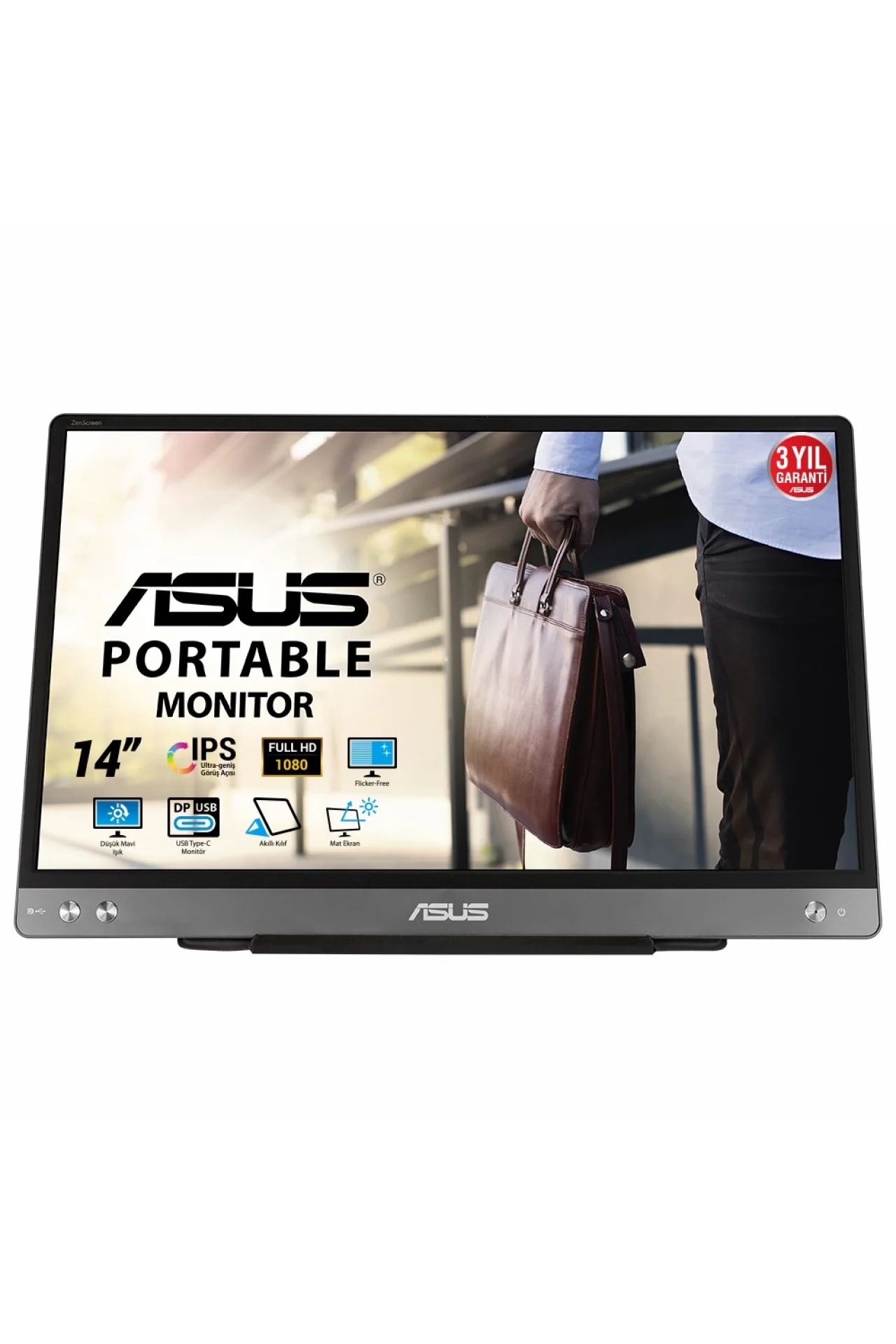 Asus ZenScreen MB14AC 14 inç 5 ms 60 hz Taşınabilir Monitör