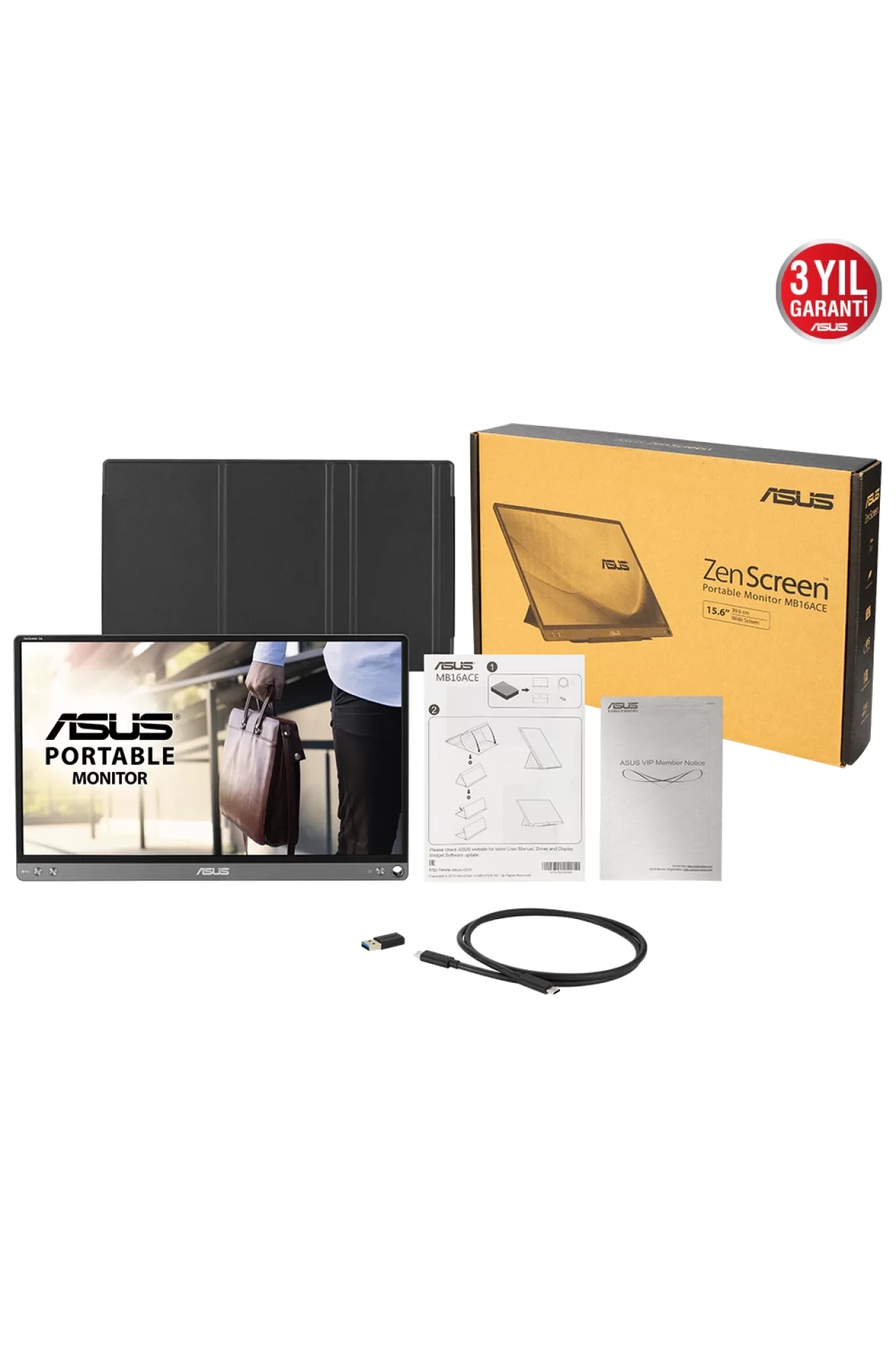 Asus ZenScreen MB16ACE 15.6 60hz 5ms (Type-C) Full