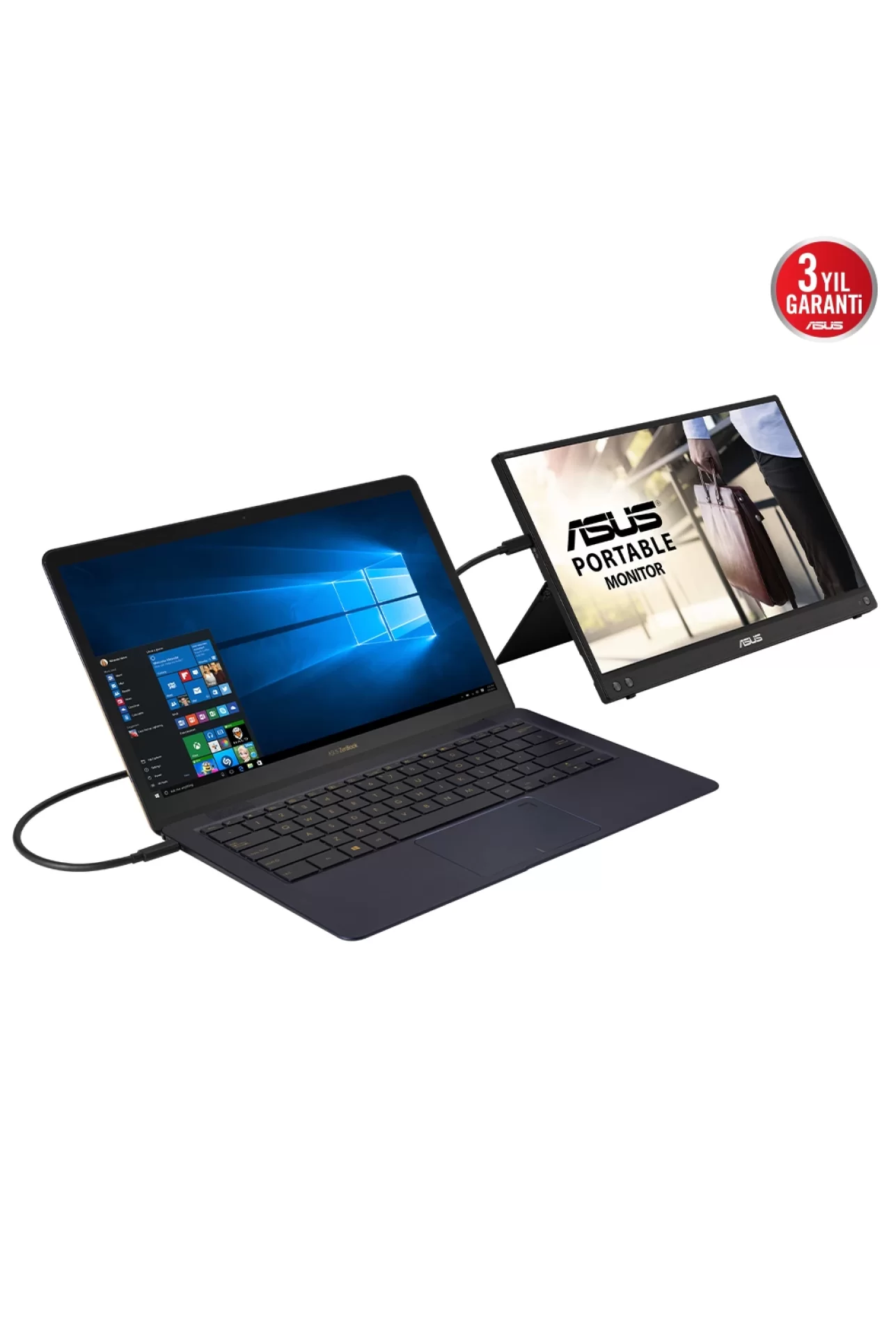 Asus Zenscreen MB16ACV 15.6 inç 5 ms 60 hz IPS Mat Ekran Taşınabilir Usb Monitör