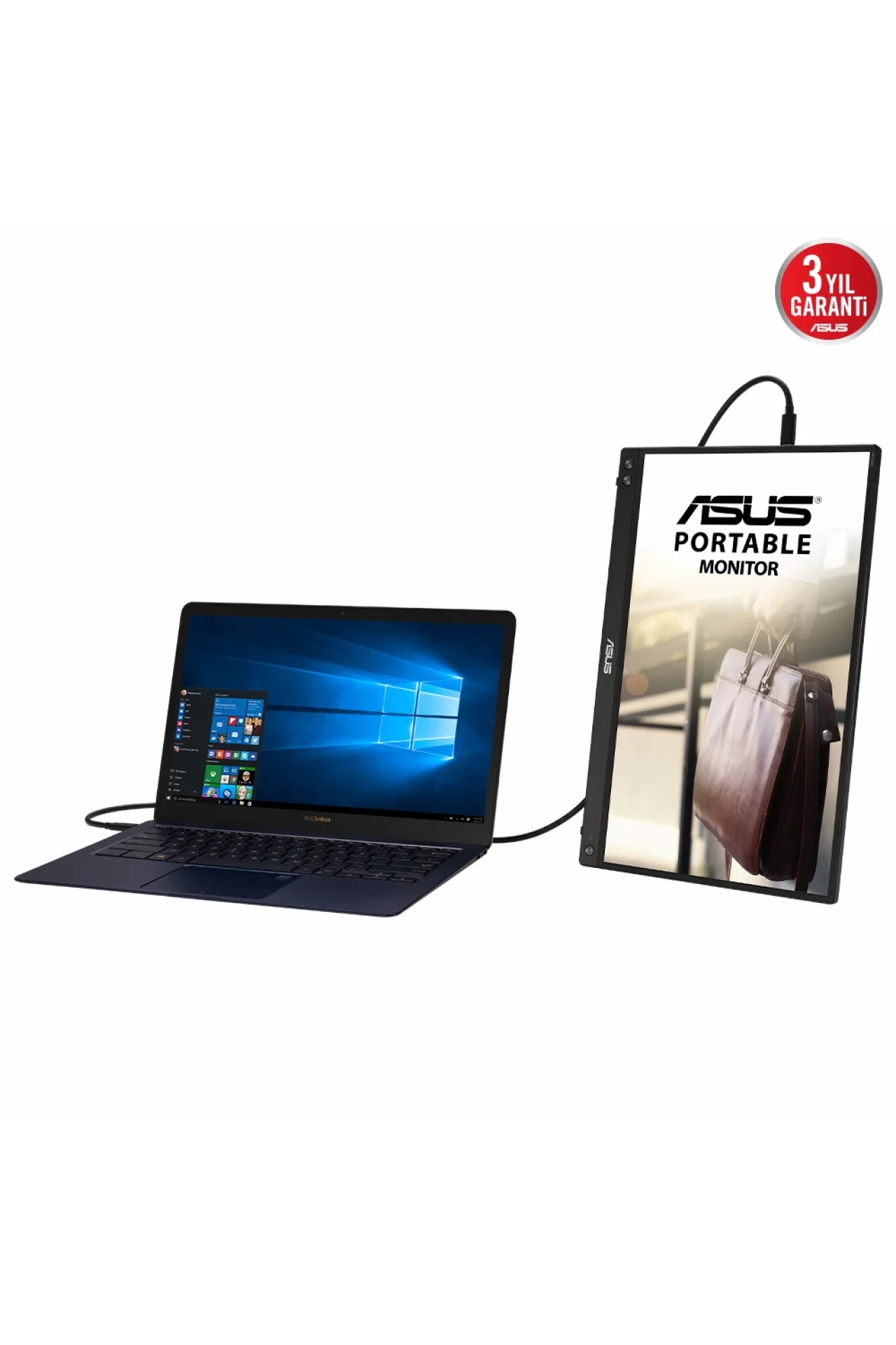 Asus Zenscreen MB16ACV 15.6 inç 5 ms 60 hz IPS Mat Ekran Taşınabilir Usb Monitör