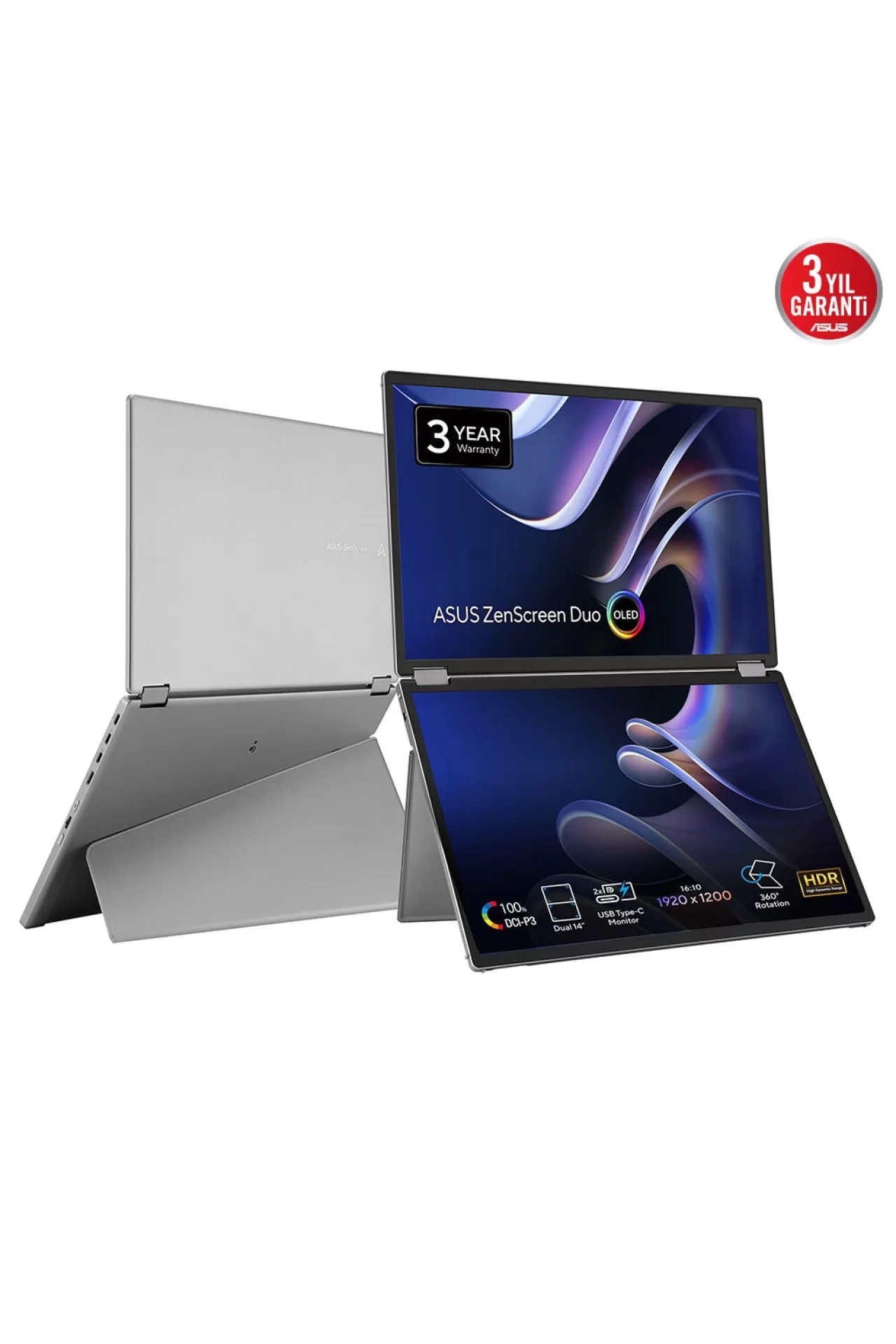 Asus ZenScreen Duo OLED MQ149CD Monitör