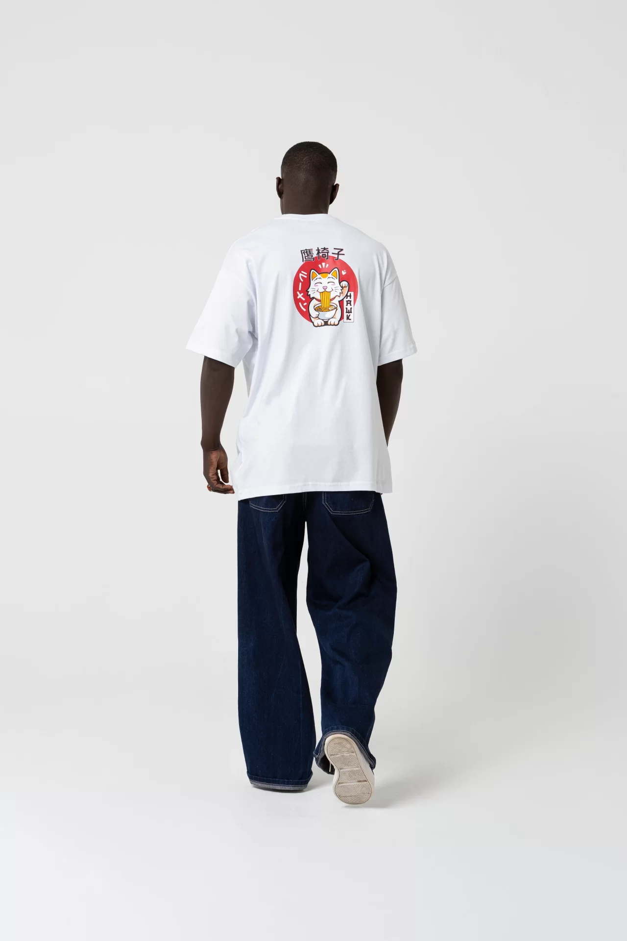 Noodle Oversize Beyaz T-Shirt