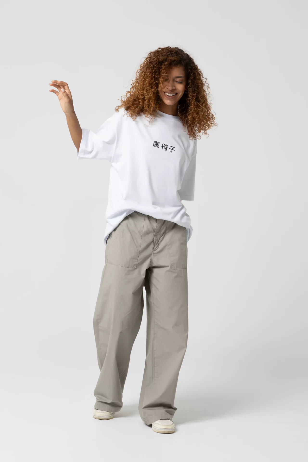Noodle Oversize Beyaz T-Shirt