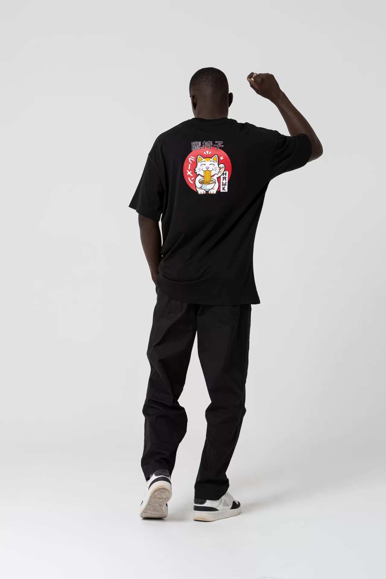 Noodle Oversize Siyah T-Shirt