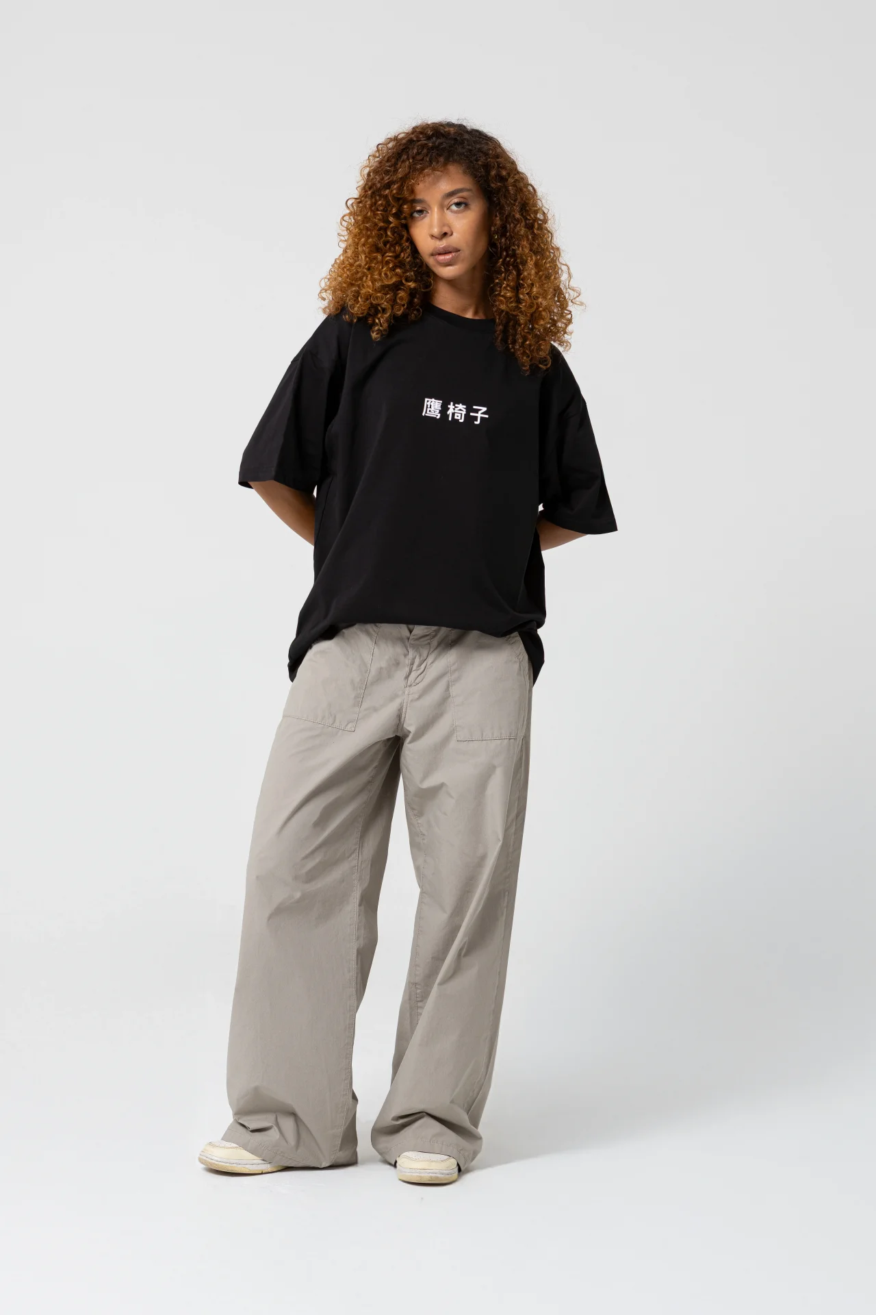 Noodle Oversize Siyah T-Shirt