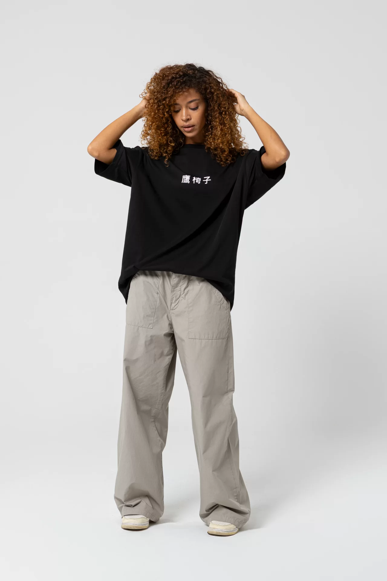 Noodle Oversize Siyah T-Shirt