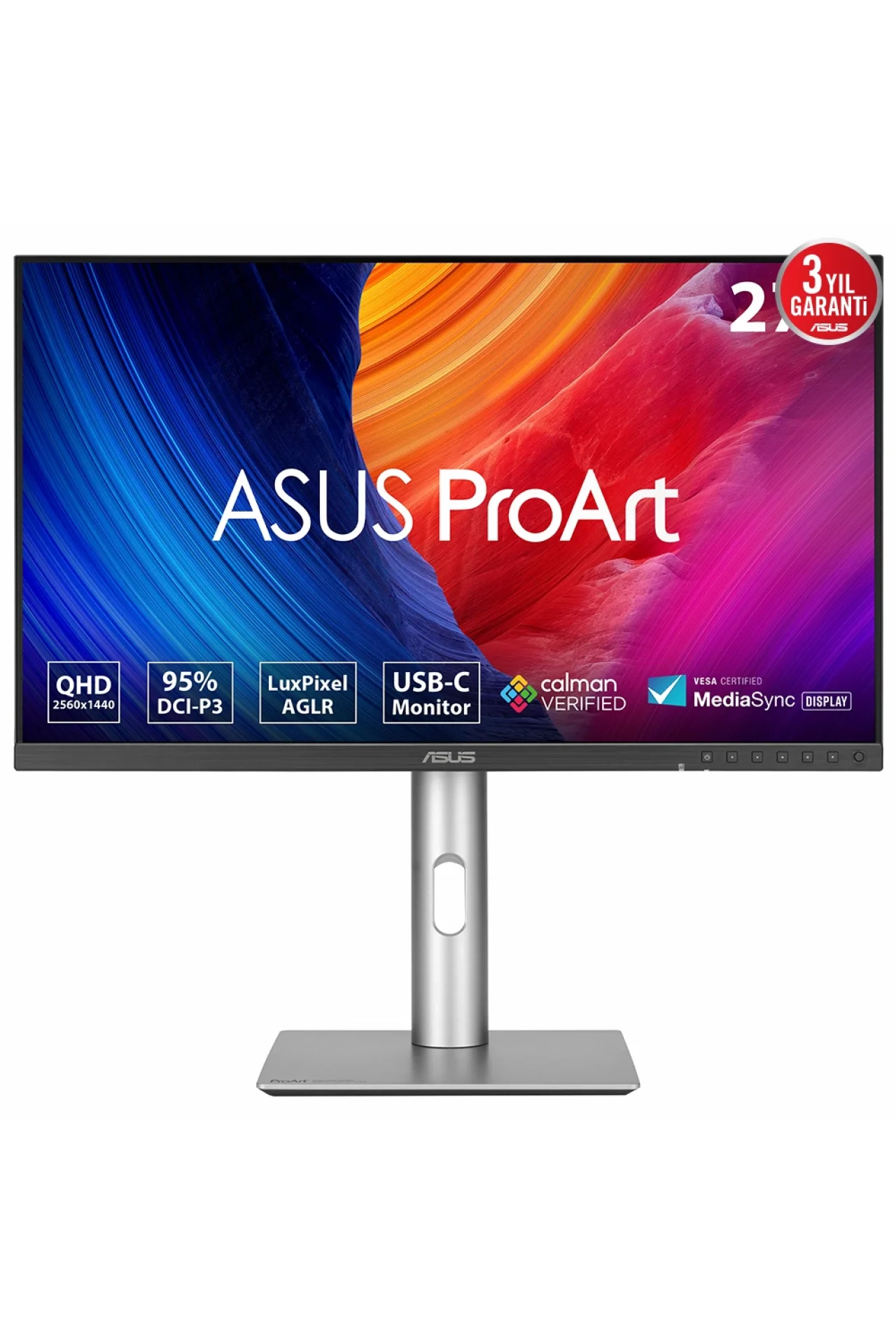 Asus ProArt PA278CFRV 27 inç 100Hz 5ms 2K QHD Adaptive Sync IPS Pivot Monitör