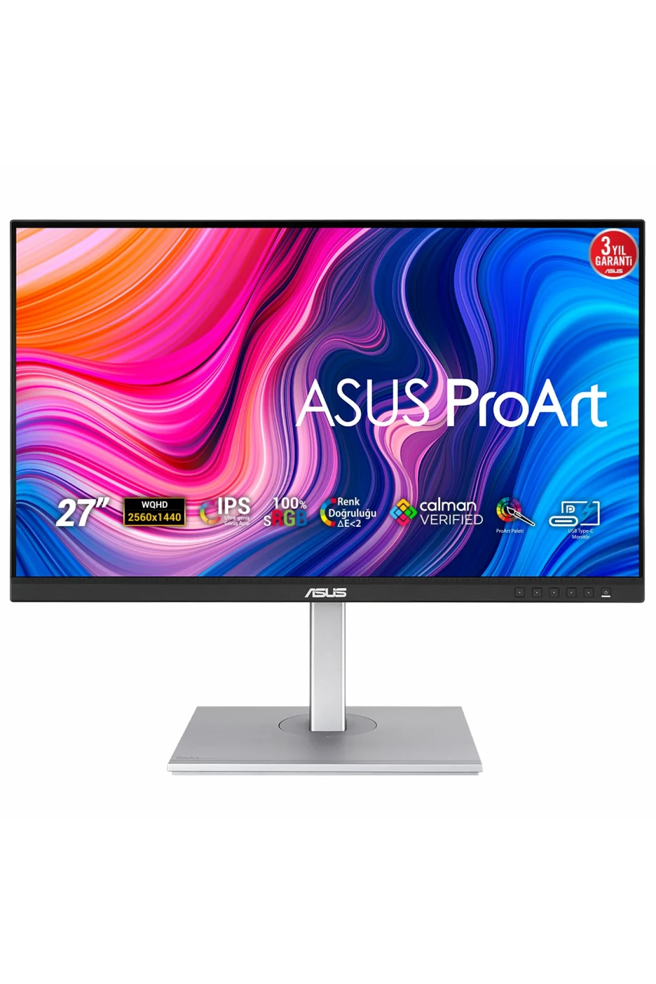 Asus ProArt PA278CV 27 inç 5 ms 75 hz 2K IPS DP Mini DP HDMI LED Monitör