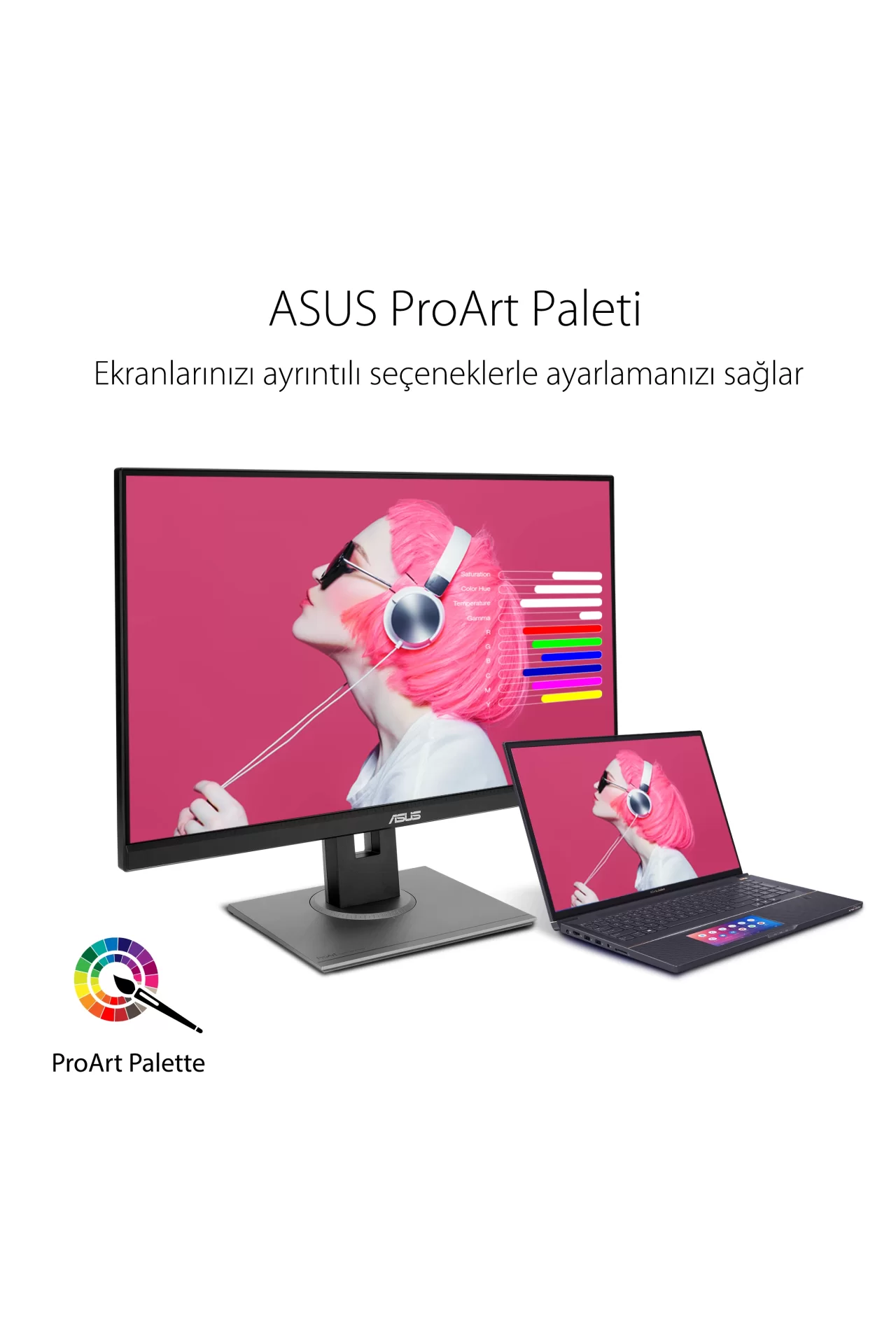 Asus ProArt PA278QV 27 75Hz 5Ms DVI+HDMI+DP+mDP+USB WQHD Adaptive-Sync IPS Pivot Vesa Monitör