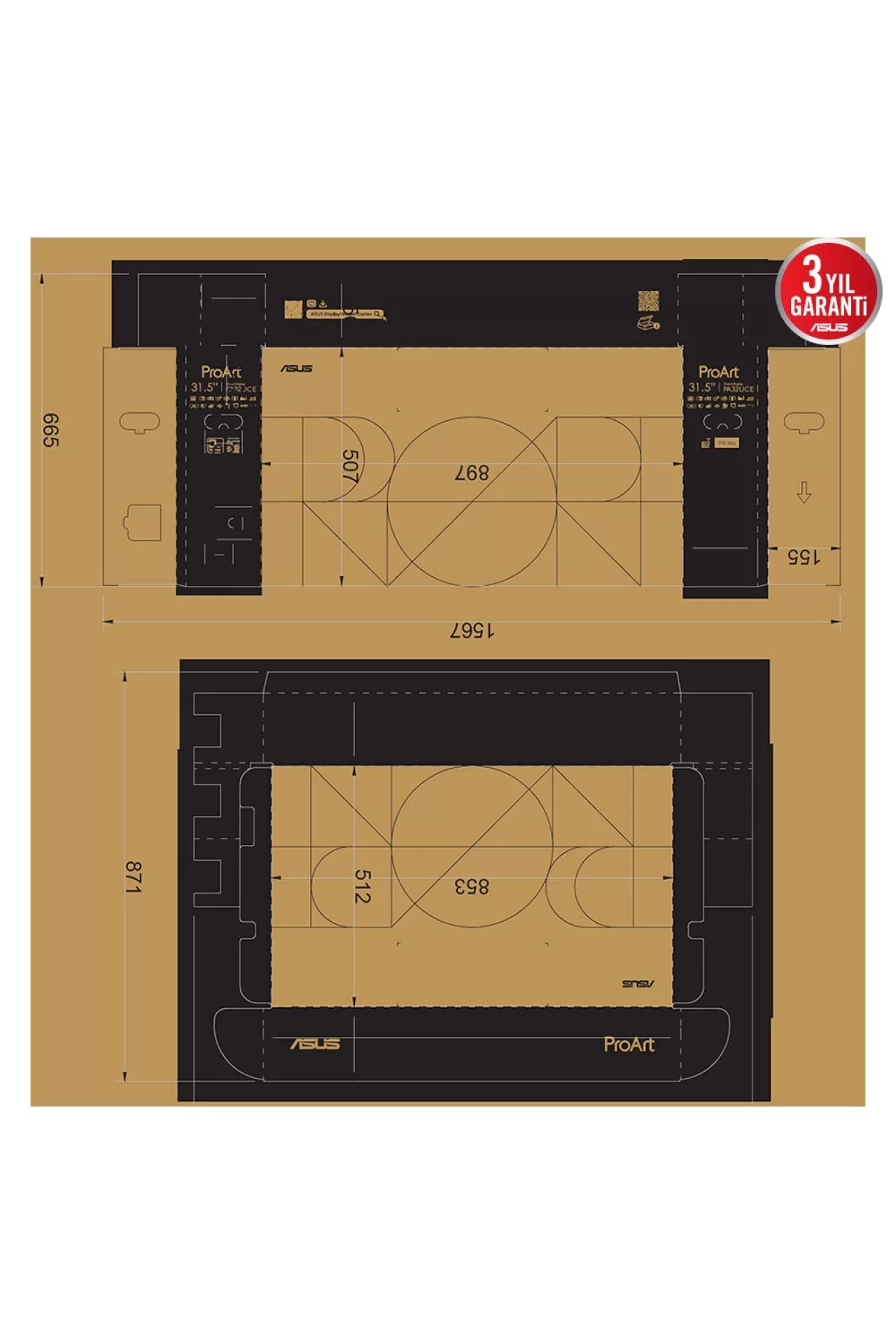 Asus ProArt Display PA32UCE 31.5 inç 60Hz Monitör