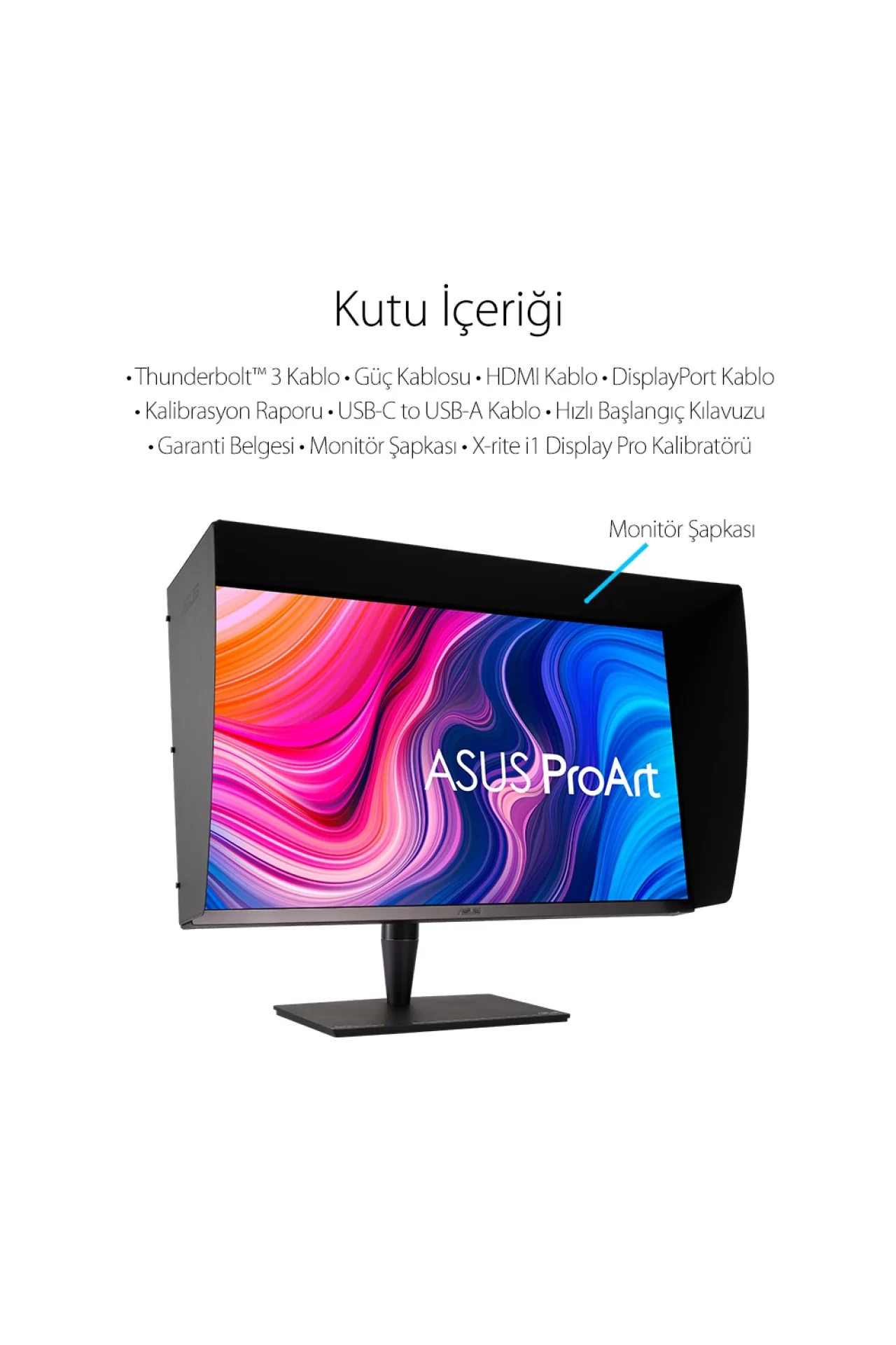 Asus ProArt PA32UCG-K 32 4K 120Hz VRR FreeSync Premium PRO IPS Mini LED Profesyonel Monitör