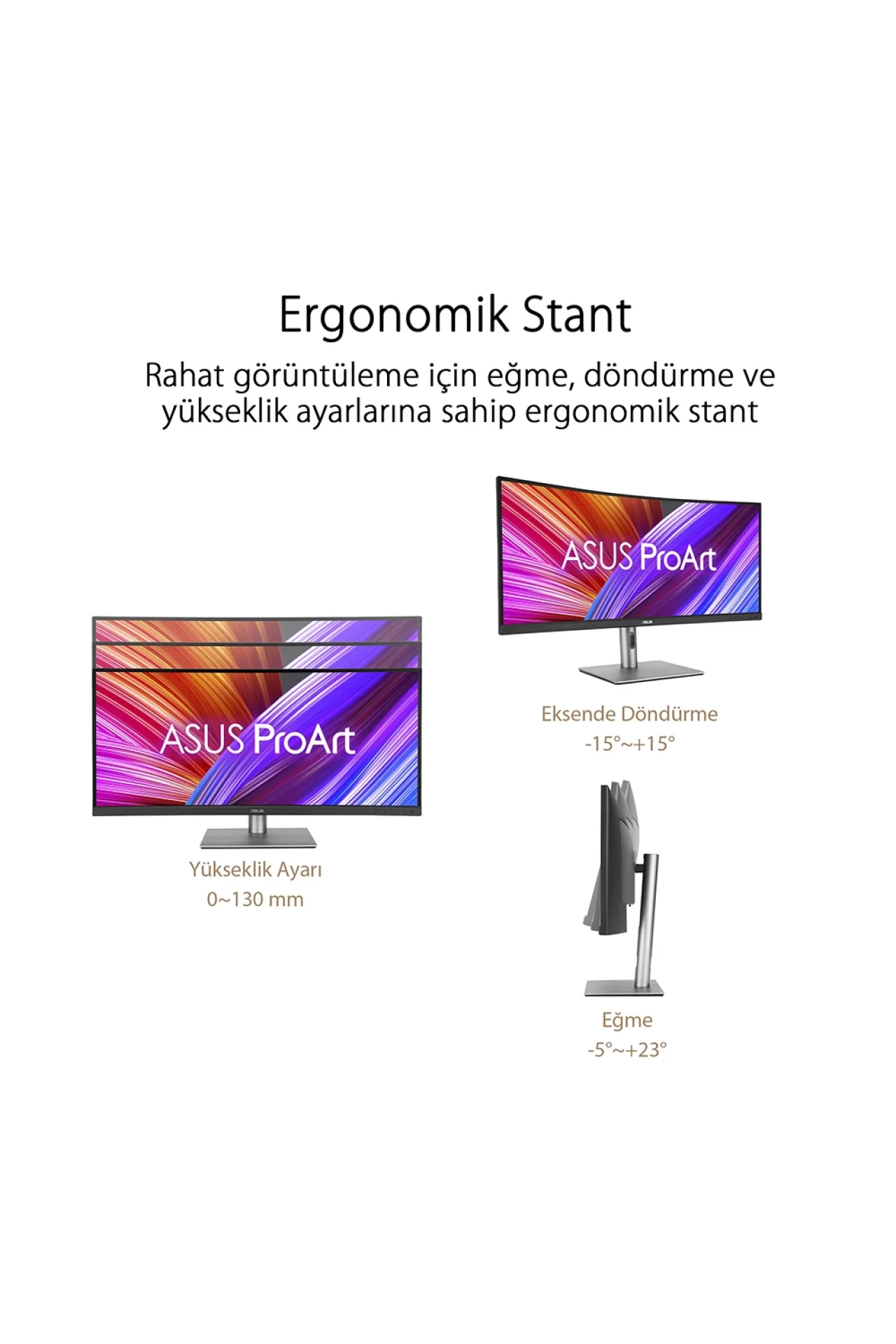 Asus ProArt PA34VCNV 34.1 5ms 60Hz Adaptive Sync Kavisli Profesyonel Monitör