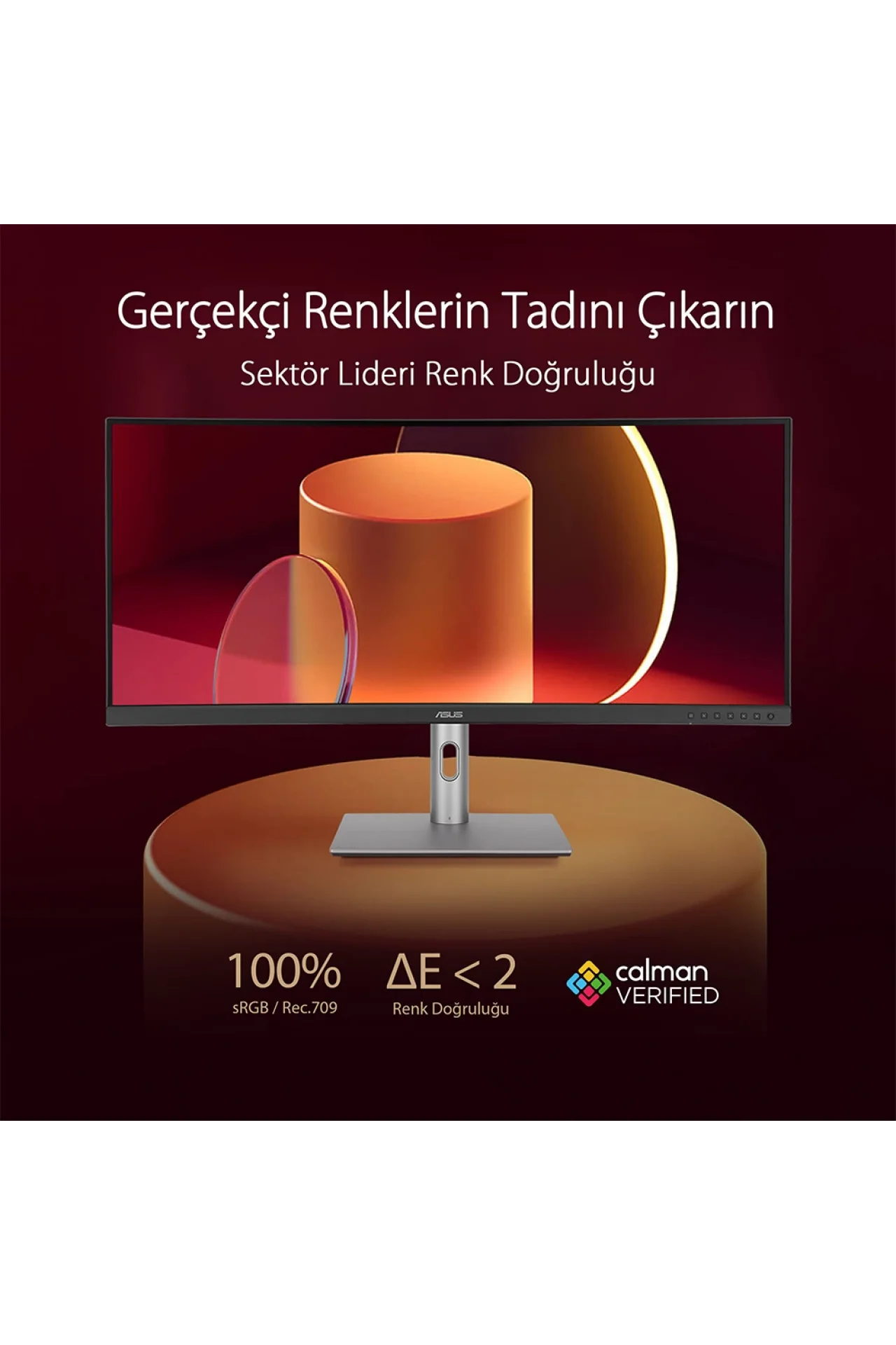 Asus ProArt PA34VCNV 34.1 5ms 60Hz Adaptive Sync Kavisli Profesyonel Monitör