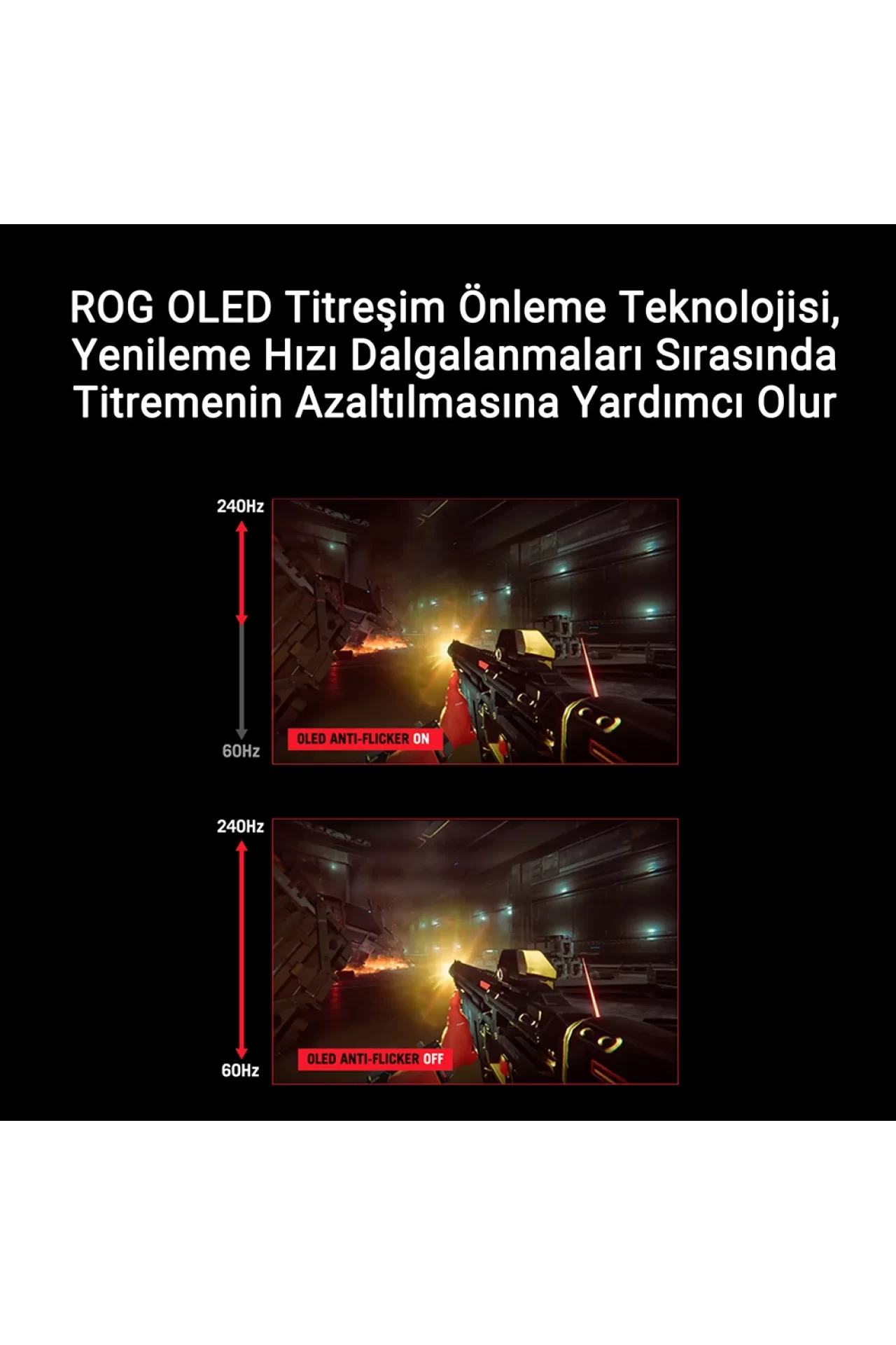 Asus ROG Swift PG27AQDM 26.5 inç 240Hz 0.03ms 2K QHD G-Sync OLED Pivot Gaming Monitör