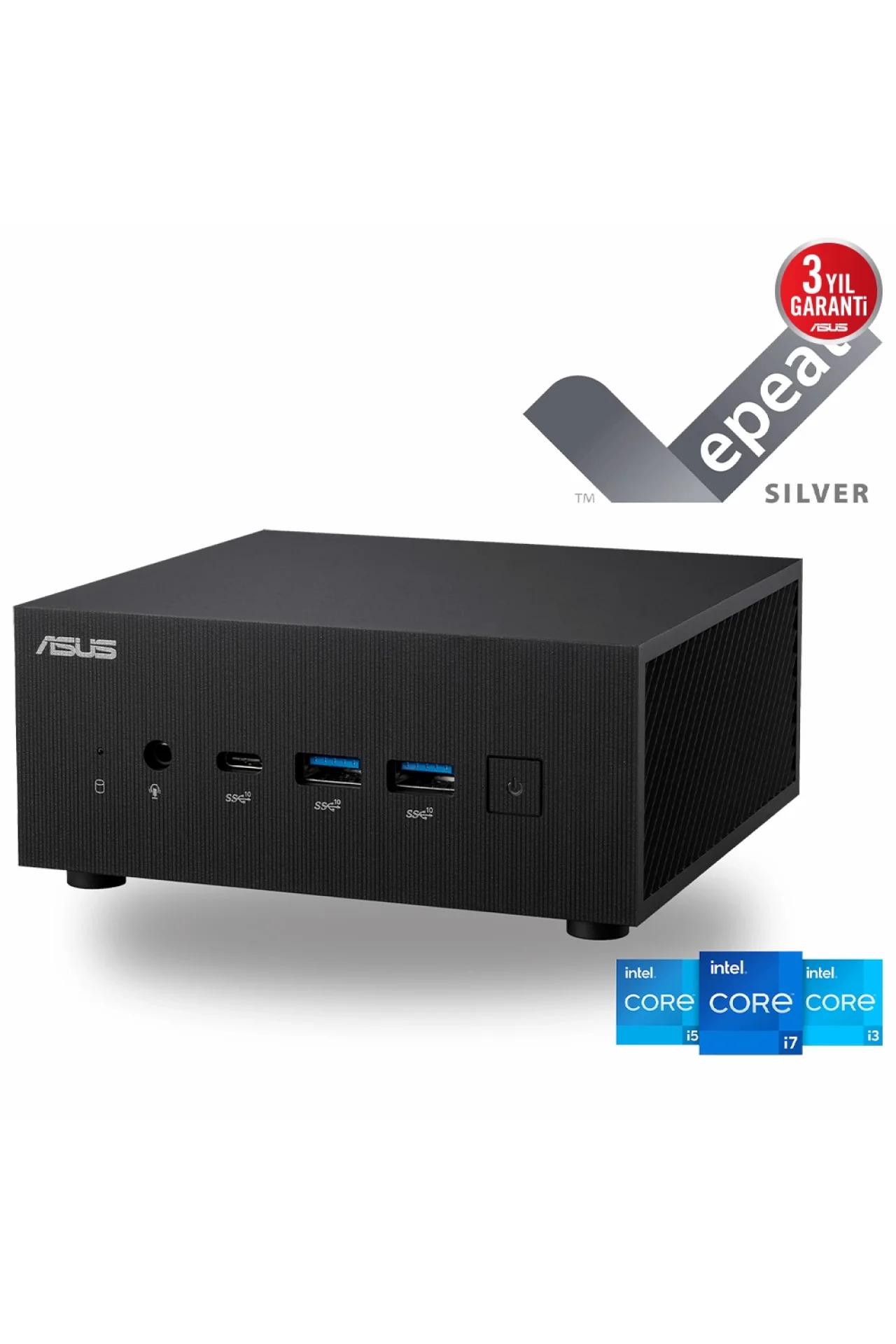 Asus MINIPC PN64-S5192MD-i5-12500H-8G-256G M.2 SSD-DOS-(KM YOK)-3YIL-2xHDMI-DP-WiFi 6E-BT-VESA
