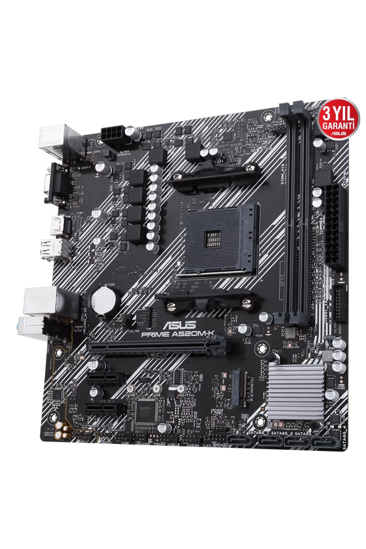 Asus Prime A520M-K 4600MHz(OC) DDR4 Soket Anakart