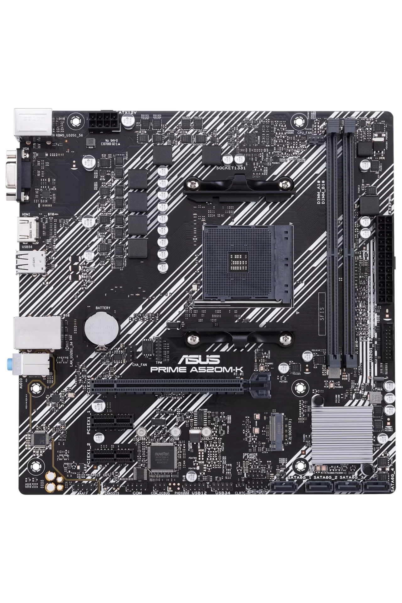 Asus Prime A520M-K 4600MHz(OC) DDR4 Soket Anakart