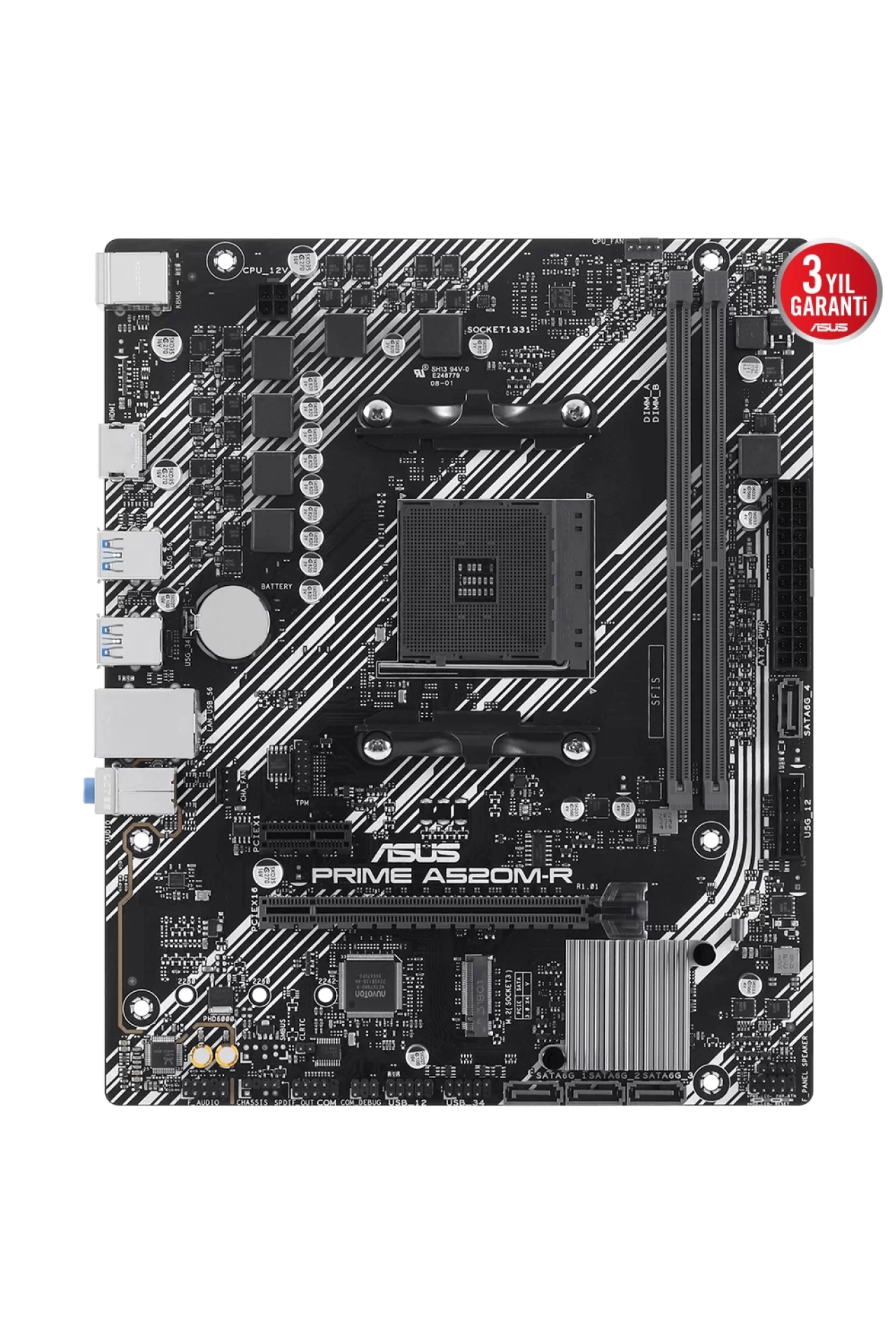 Asus Prime A520M-R 5100MHz (OC) DDR4 Soket AM4 M.2 HDMI mATX Anakart