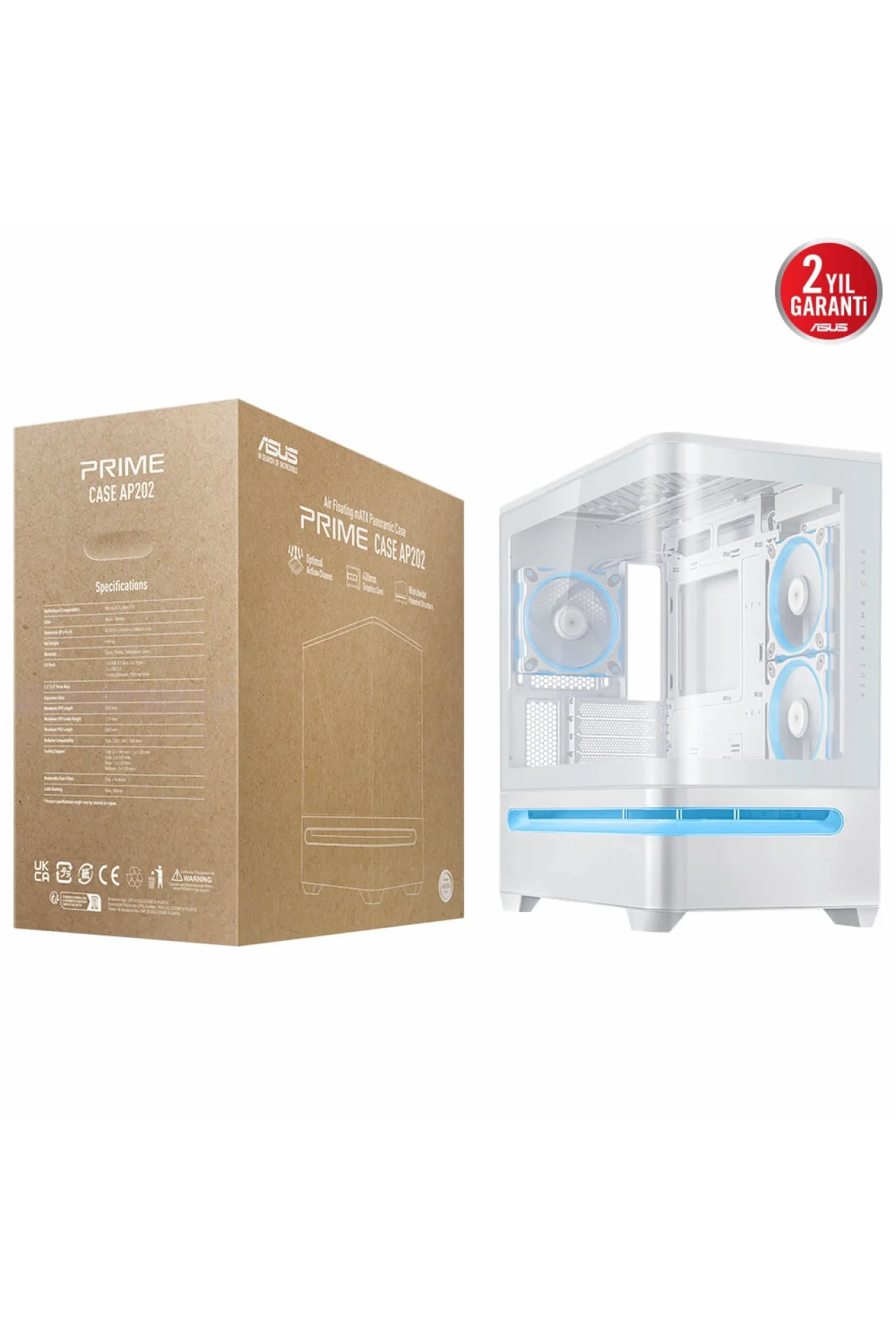 Asus Prime AP202 ARGB Kavisli Gaming Kasa