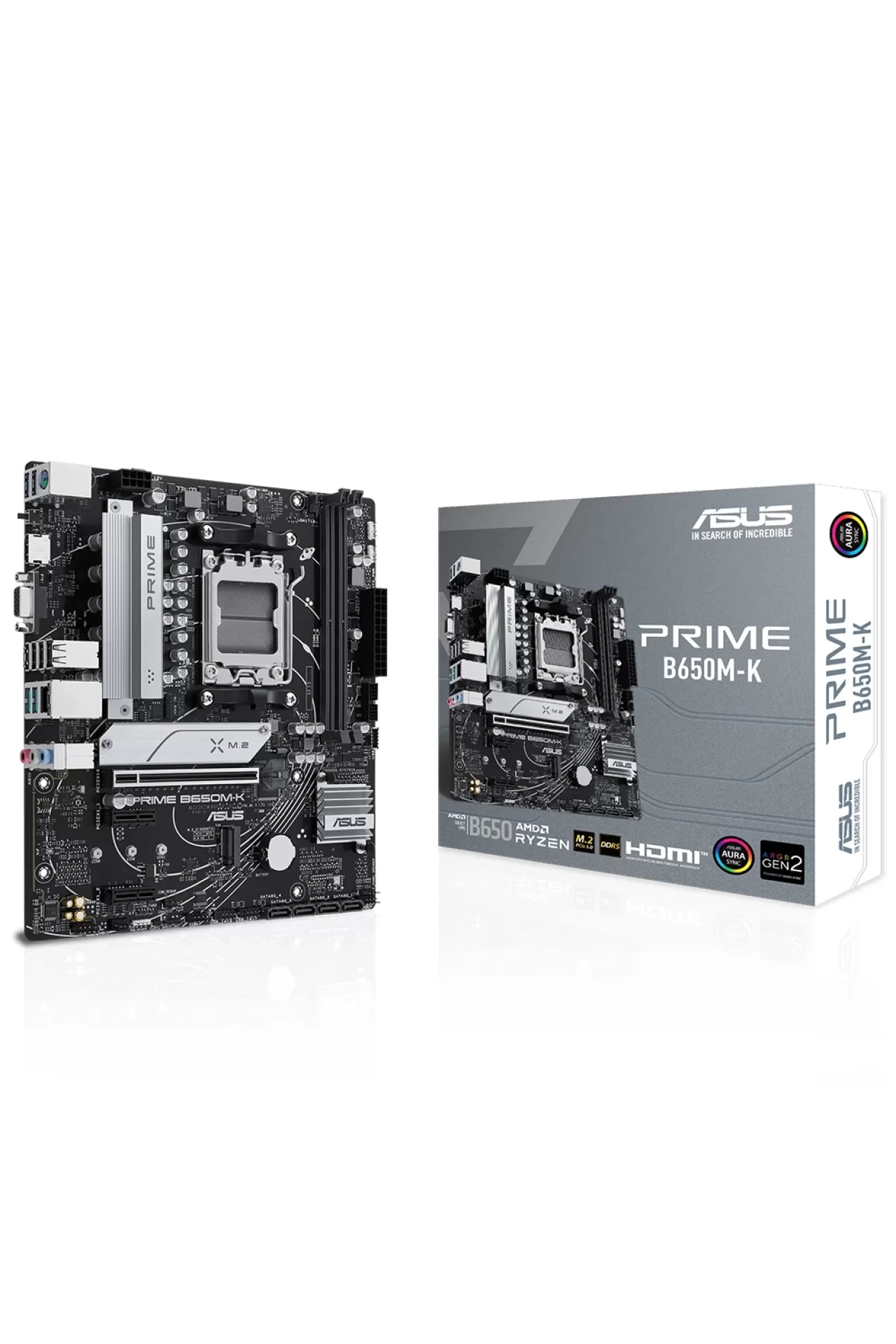 Asus Prime B650M-K 6400MHz (OC) DDR5 Soket AM5 M.2 HDMI VGA mATX Anakart