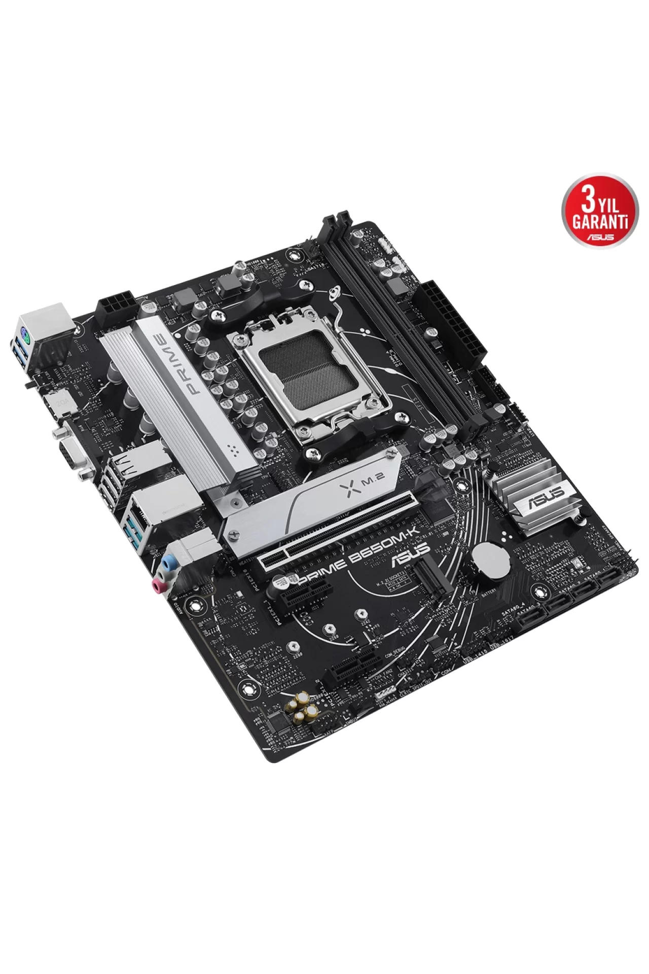 Asus Prime B650M-K 6400MHz (OC) DDR5 Soket AM5 M.2 HDMI VGA mATX Anakart