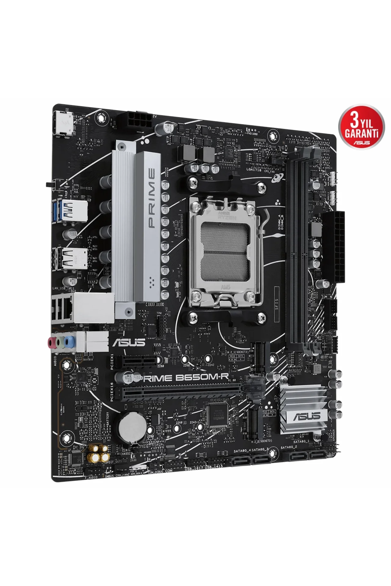 Asus Prime B650M-R 7200MHz (OC) DDR5 Soket AM5 M.2 HDMI mATX Anakart