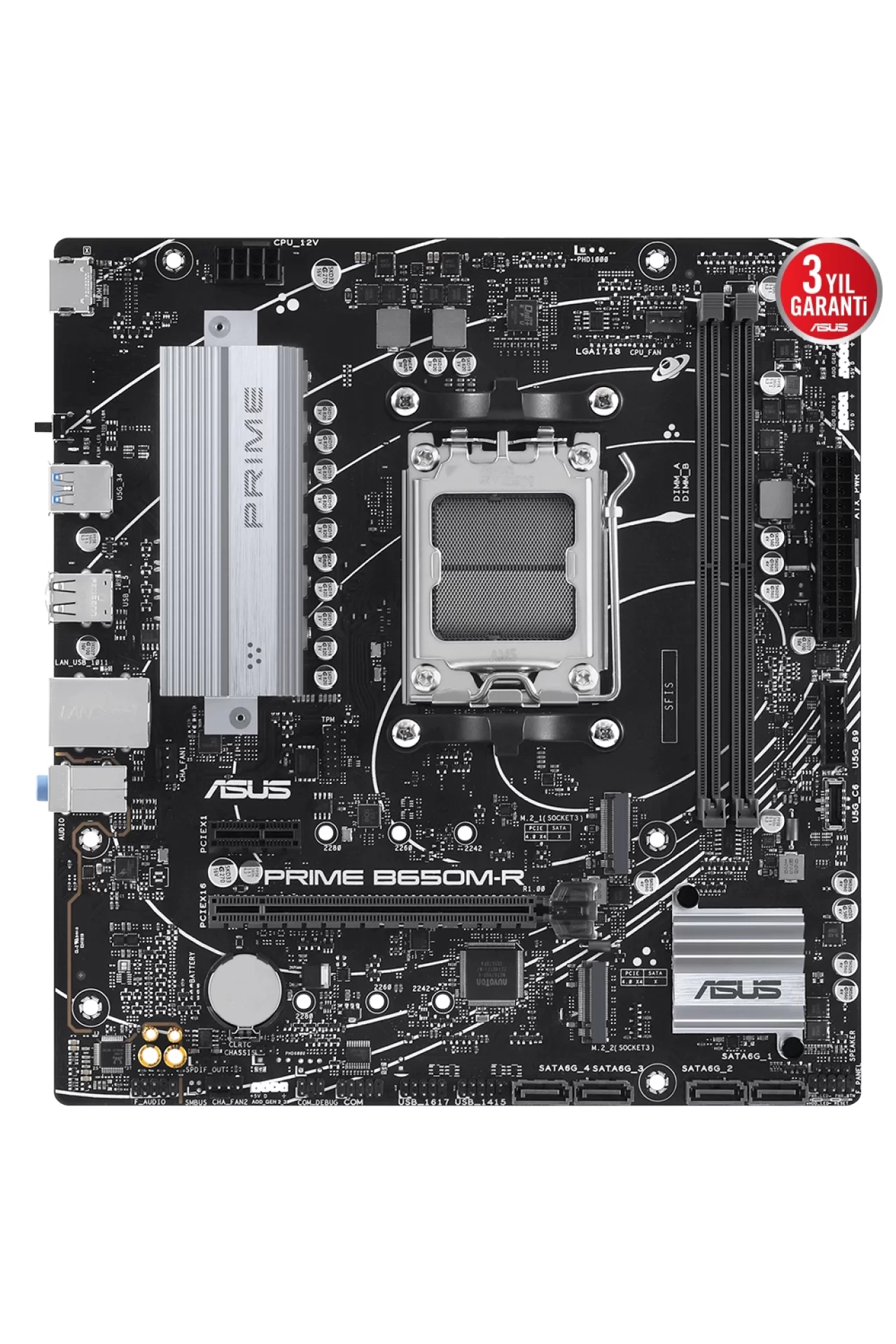 Asus Prime B650M-R 7200MHz (OC) DDR5 Soket AM5 M.2 HDMI mATX Anakart