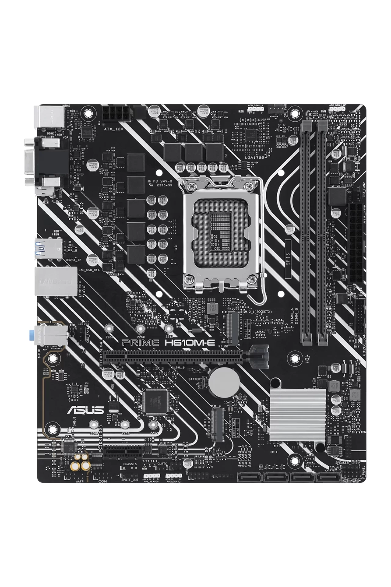 Asus Prime H610M-E-CSM 5600MHz DDR5 Soket 1700 M.2 HDMI DP VGA mATX Anakart