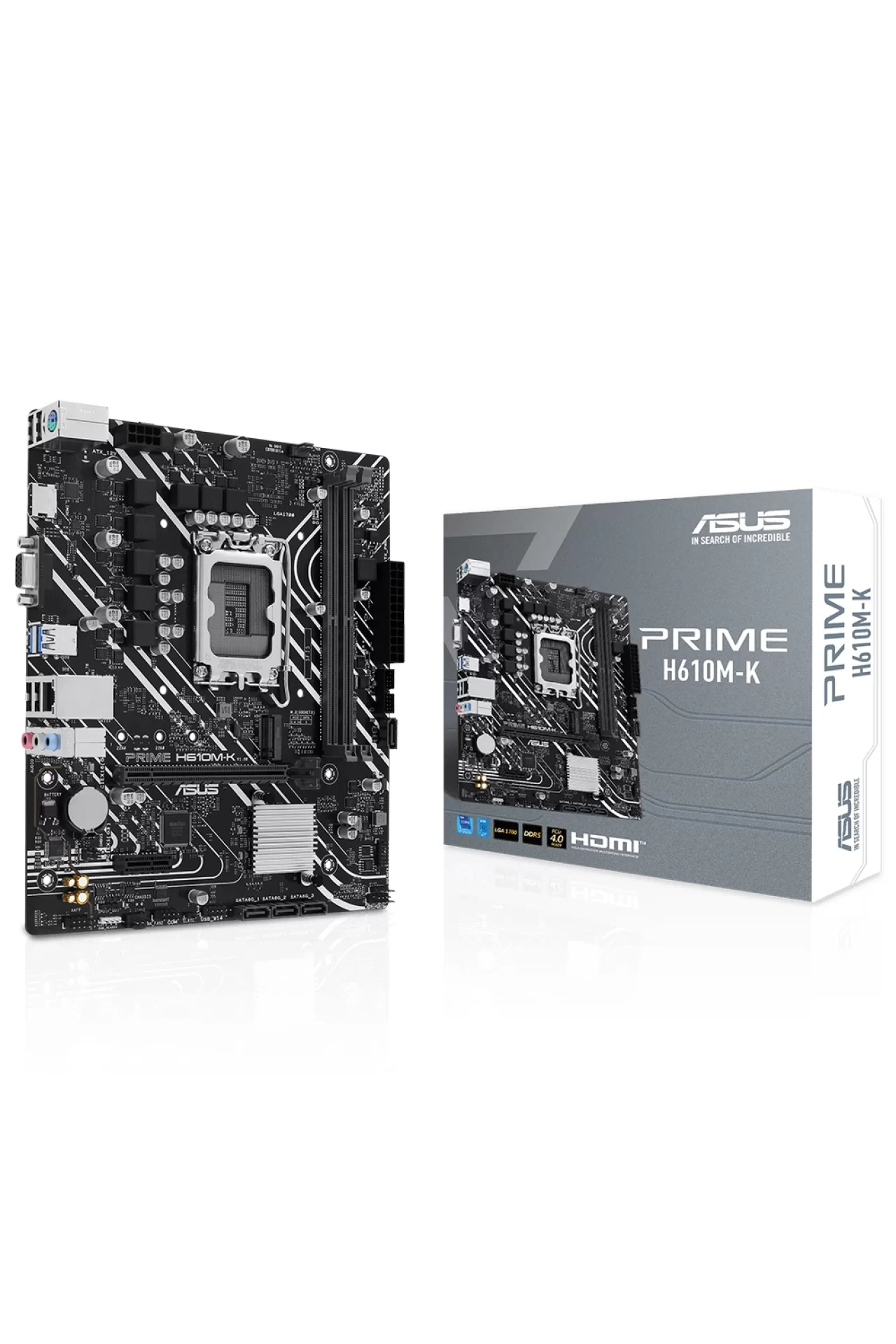 Asus Prime H610M-K 5600MHz DDR5 Soket 1700 M.2 HDMI mATX Anakart