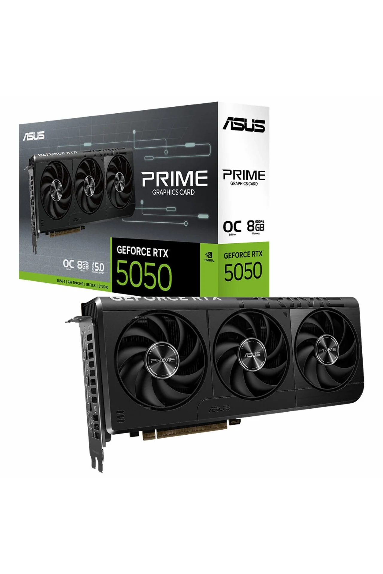 Asus Prime GeForce RTX 5050 OC 8GB GDDR6 128 Bit DLSS 4 Ekran Kartı