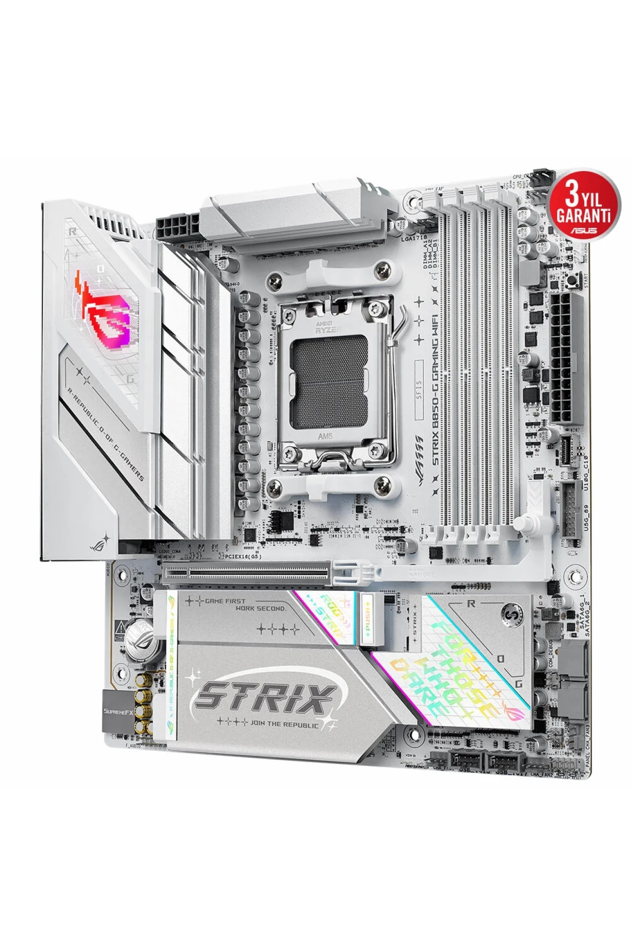 Asus ROG Strix B850-G Gaming WIFI 8000MHz (OC) DDR5 Soket AM5 M.2 HDMI DP mATX Anakart
