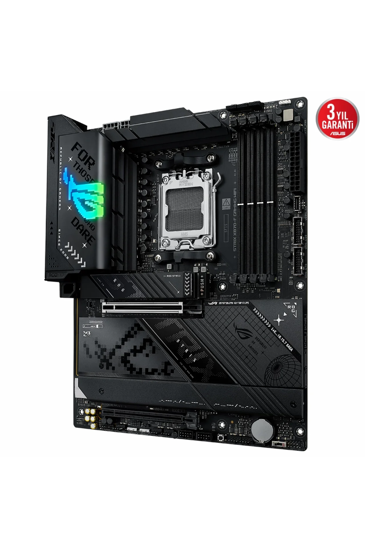 Asus ROG Strix X870-F Gaming WiFi 8000MHz(OC) DDR5 Soket AM5 M.2 HDMI ATX Anakart