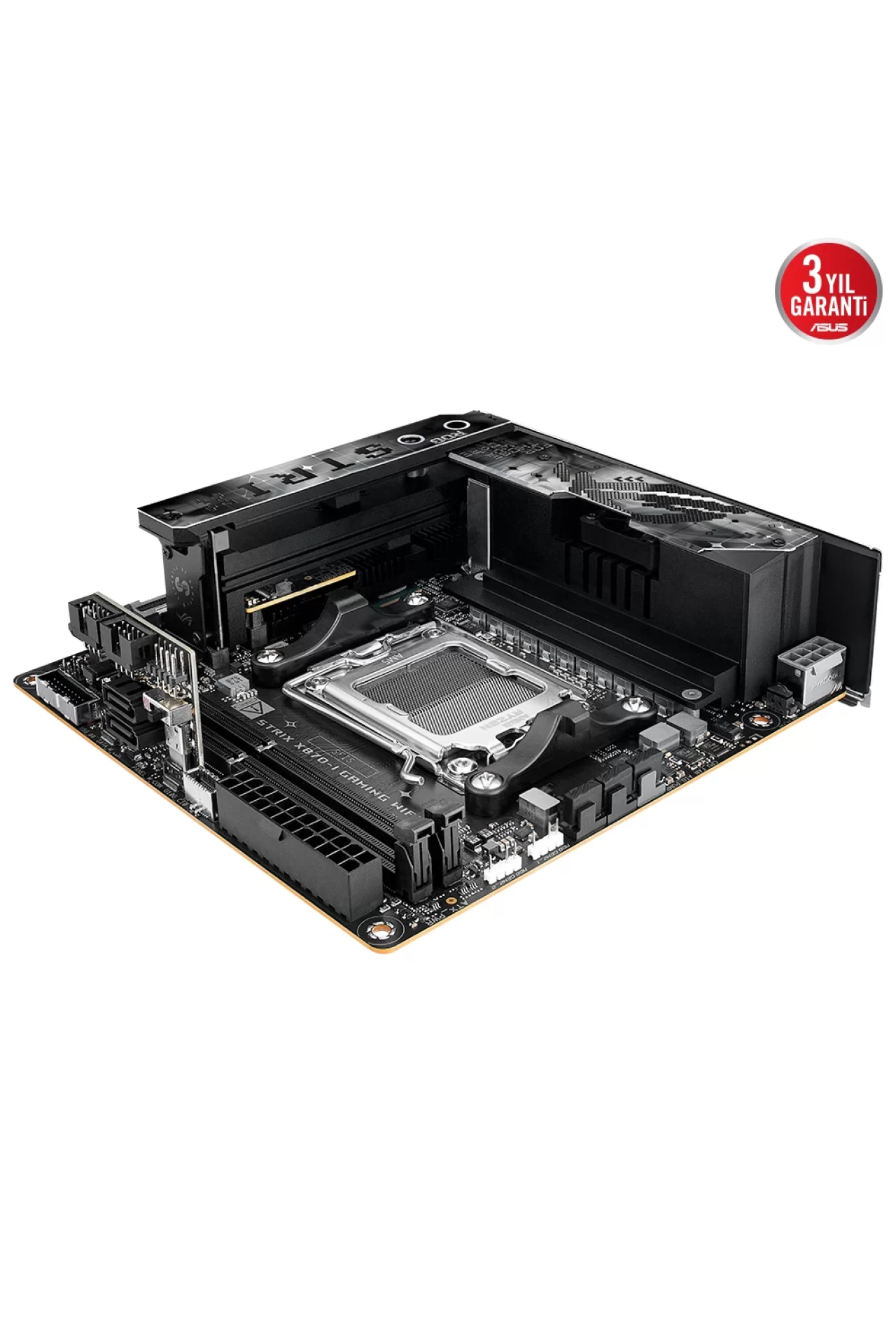 Asus ROG Strix X870-I Gaming WiFi 8600MHz(OC) DDR5 Soket AM5 M.2 HDMI Mini-ITX Anakart