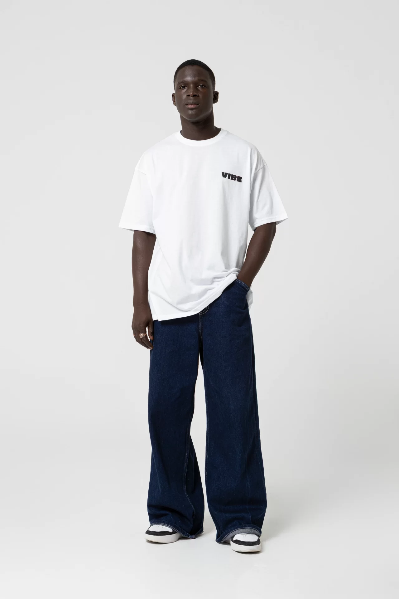 Soda Vibe Oversize Beyaz T-Shirt