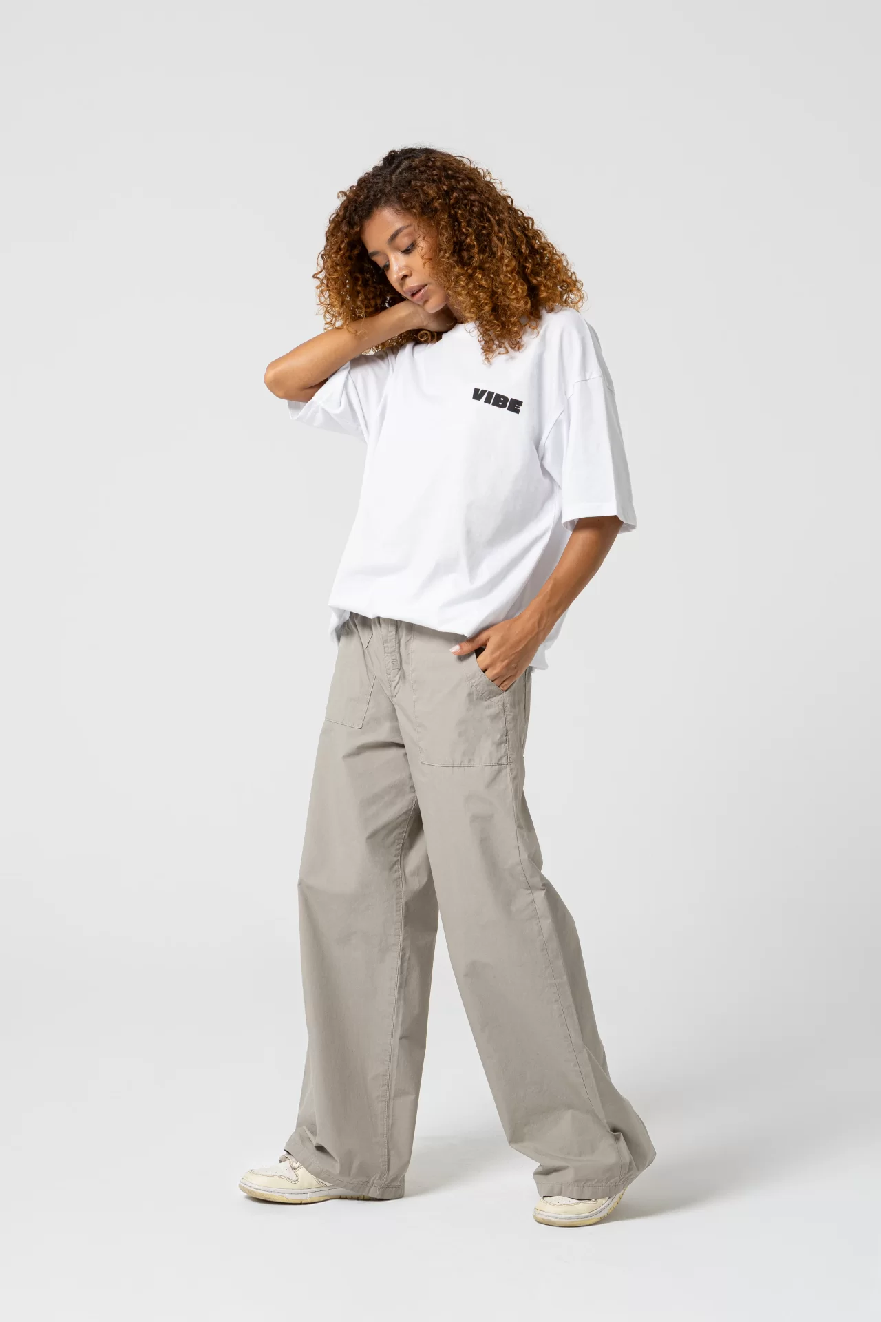 Soda Vibe Oversize Beyaz T-Shirt