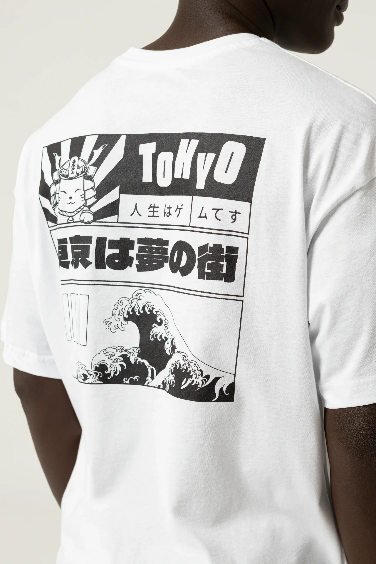 Tokyo Oversize Beyaz T-Shirt
