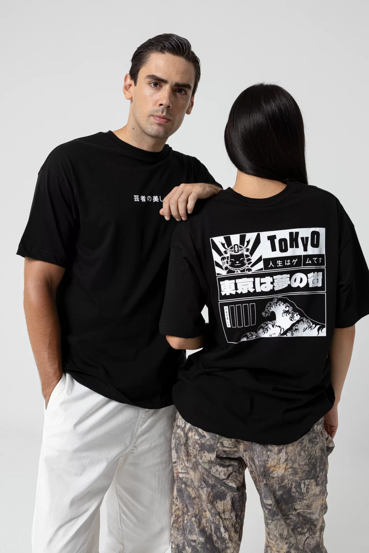 Tokyo Oversize Siyah T-Shirt