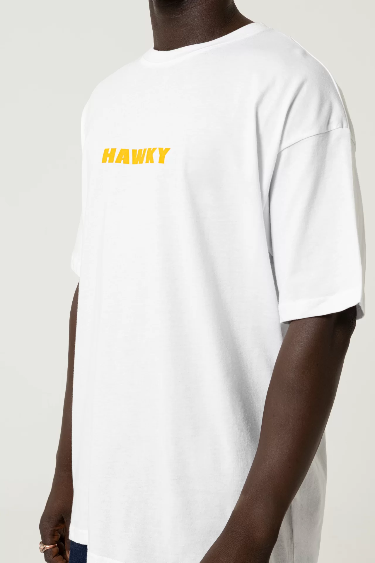 Tropical Oversize Beyaz T-Shirt