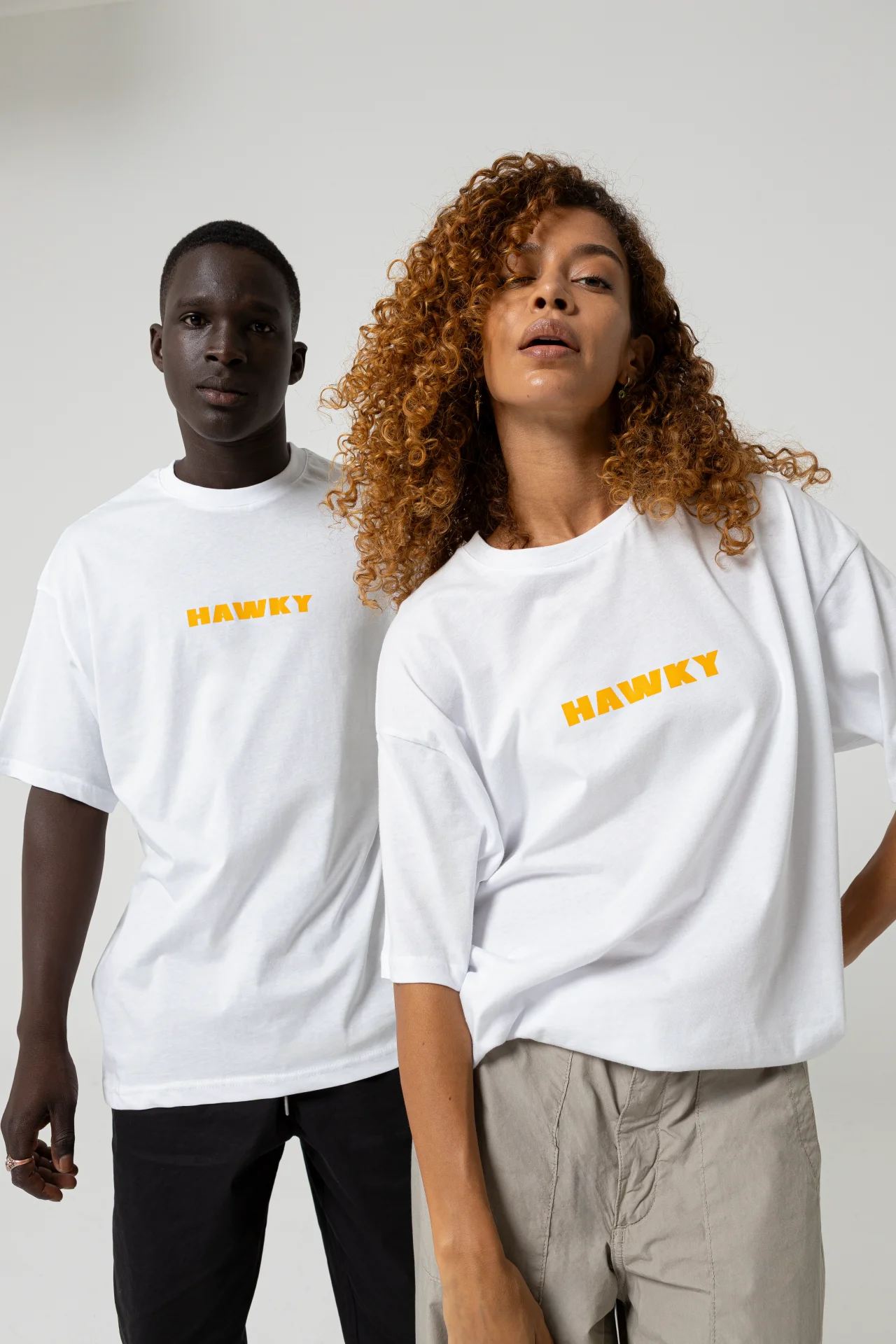Tropical Oversize Beyaz T-Shirt