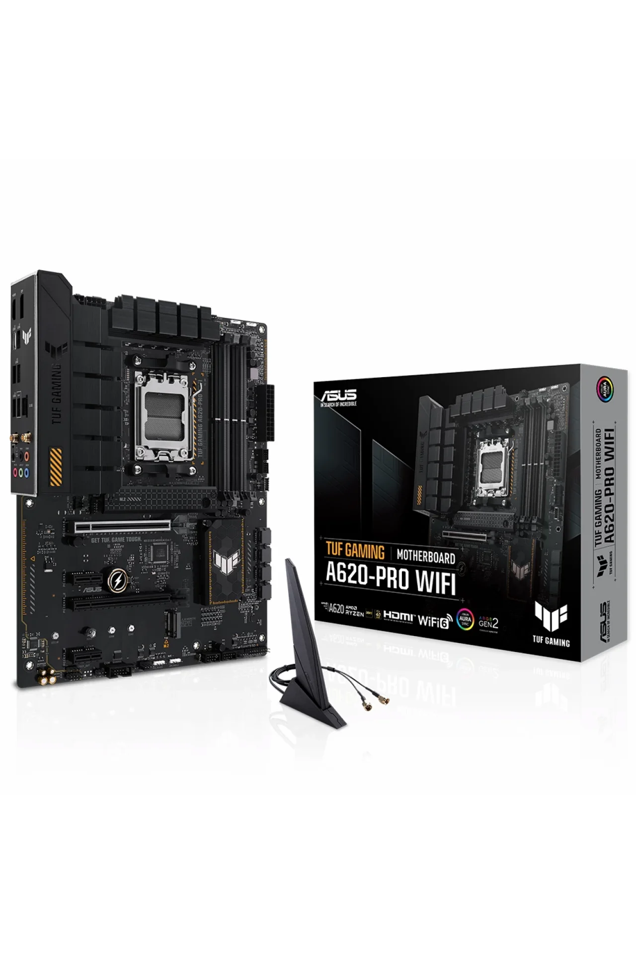 Asus Tuf Gaming A620-PRO WiFi 6400MHz (OC) DDR5 Soket AM5 M.2 HDMI DP ATX Anakart