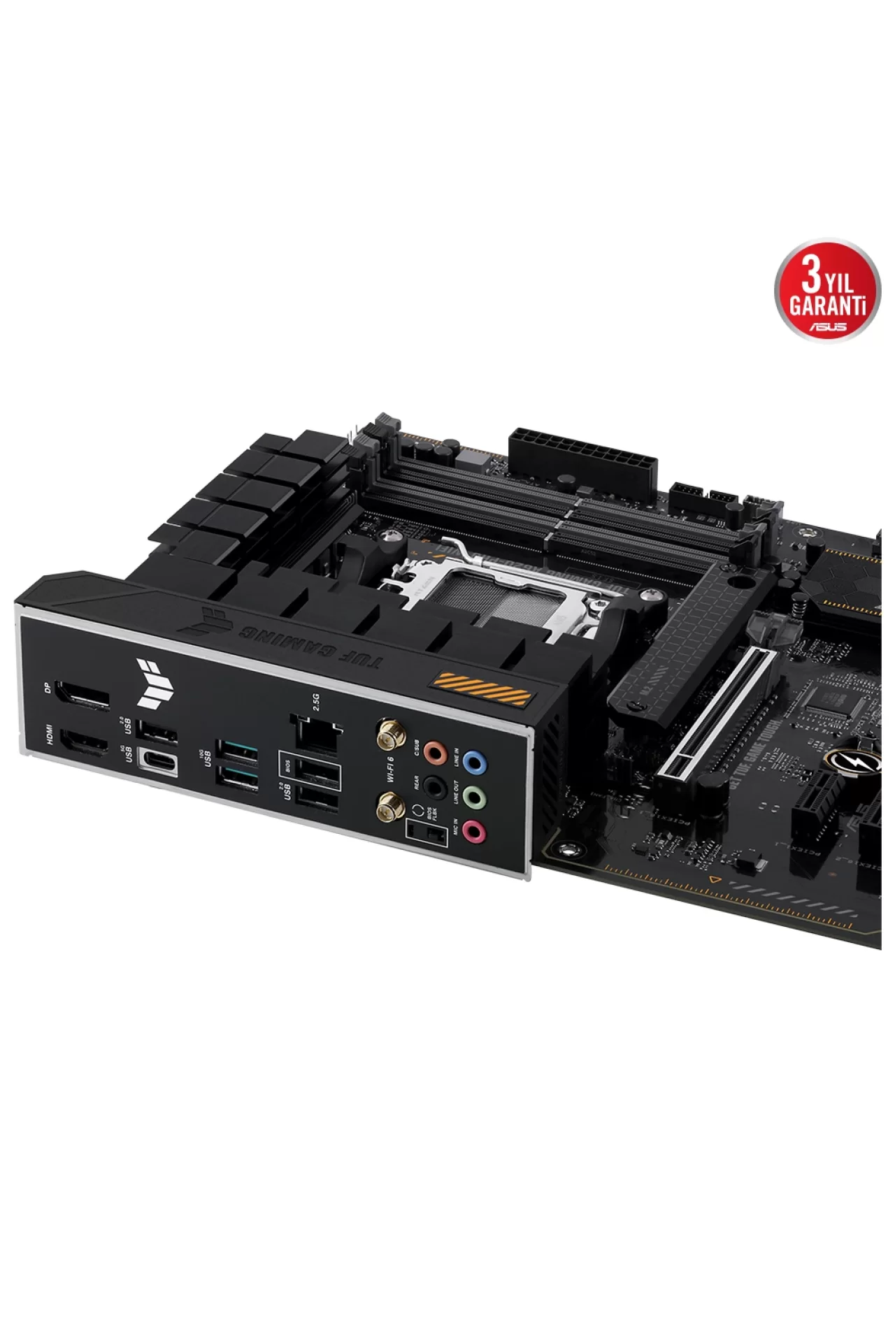 Asus Tuf Gaming A620-PRO WiFi 6400MHz (OC) DDR5 Soket AM5 M.2 HDMI DP ATX Anakart