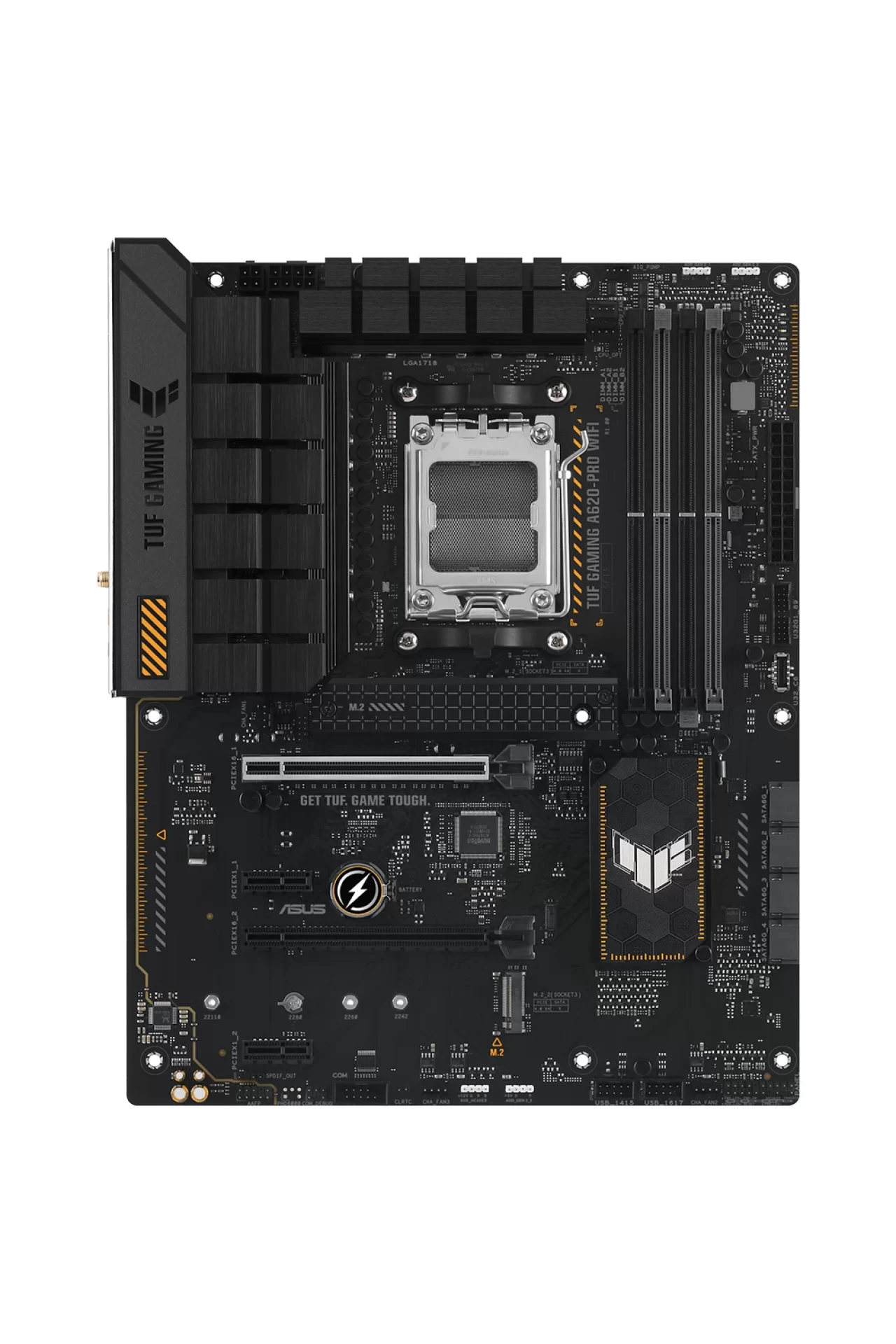Asus Tuf Gaming A620-PRO WiFi 6400MHz (OC) DDR5 Soket AM5 M.2 HDMI DP ATX Anakart