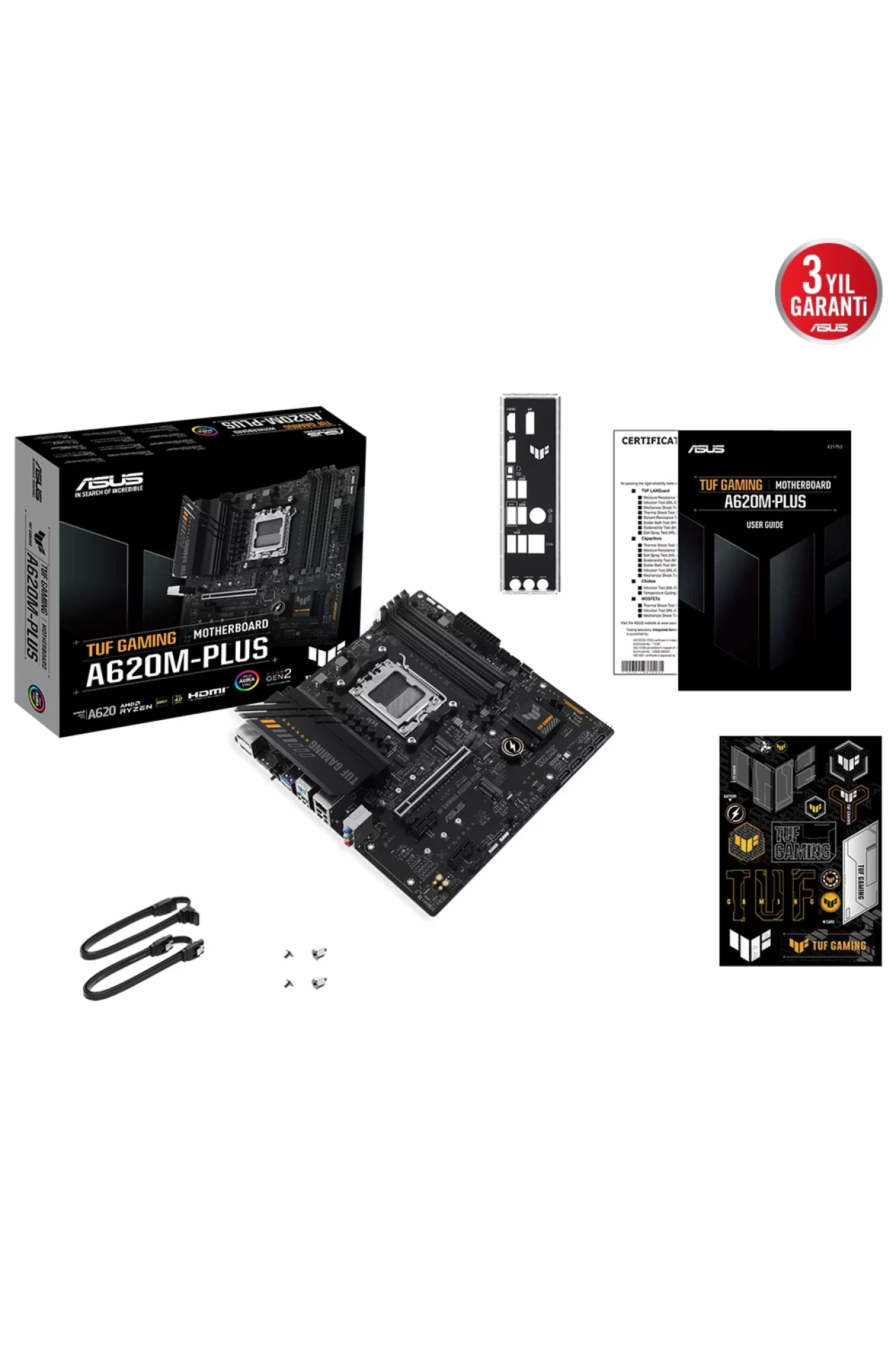 Asus Tuf Gaming A620M-Plus 6400MHz (OC) Anakart