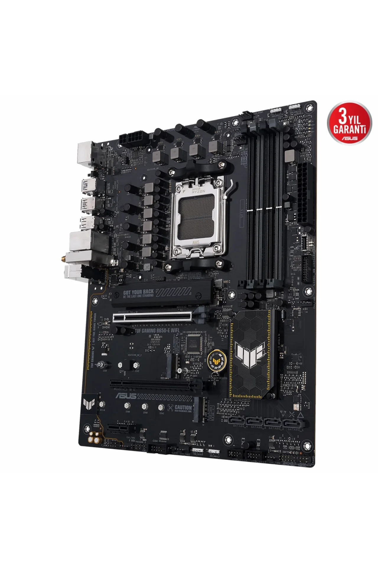 Asus Tuf Gaming B650-E WIFI 8000MHz (OC) DDR5 Soket AM5 M.2 HDMI DP ATX Anakart
