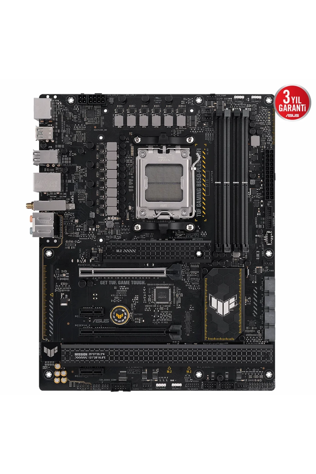 Asus Tuf Gaming B650-Plus Wifi AM5 DDR5 Ses Glan DP
