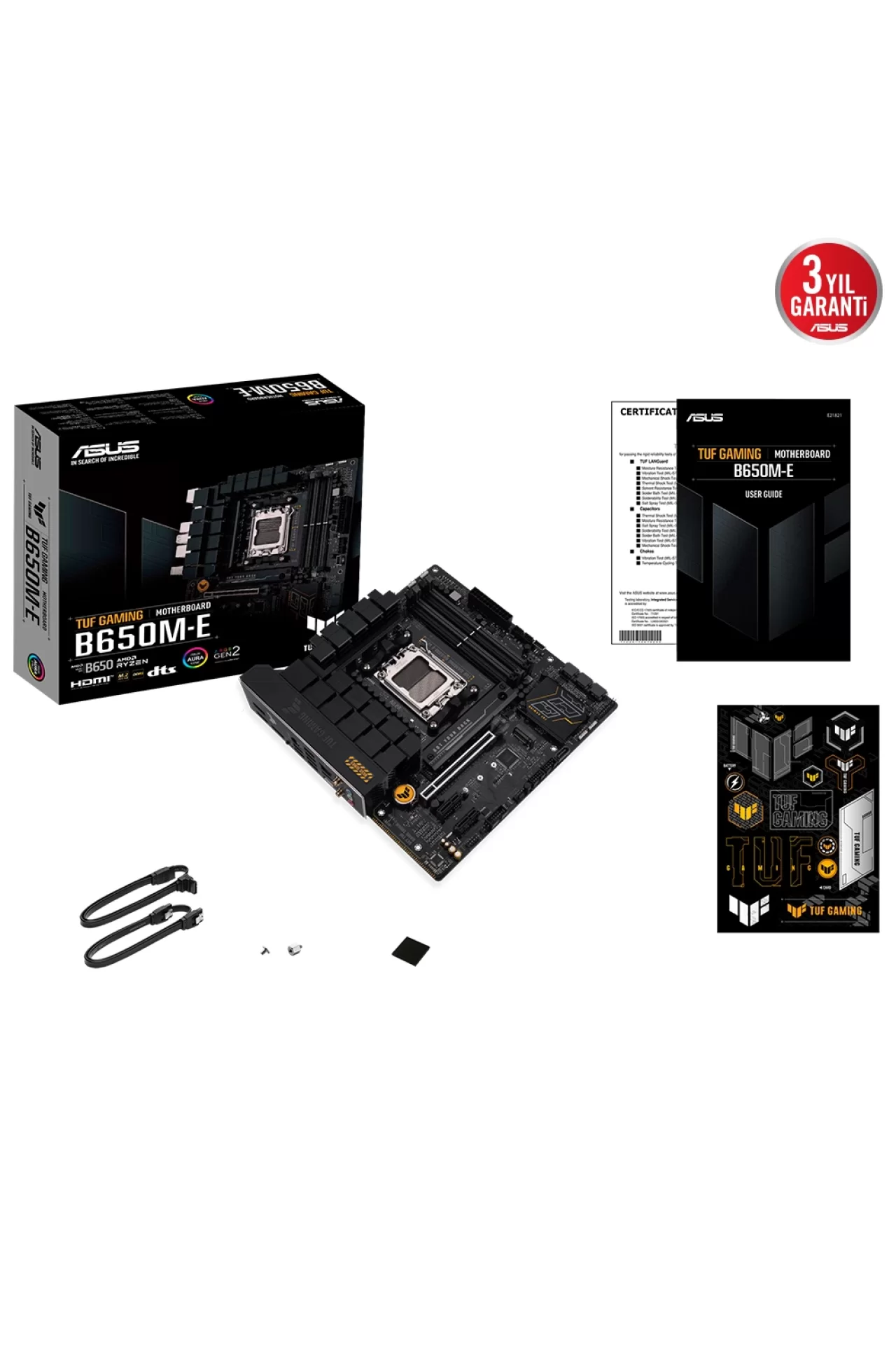 Asus Tuf Gaming B650M-E 6400MHz (OC) DDR5 Soket AM5 M.2 HDMI DP mATX Anakart