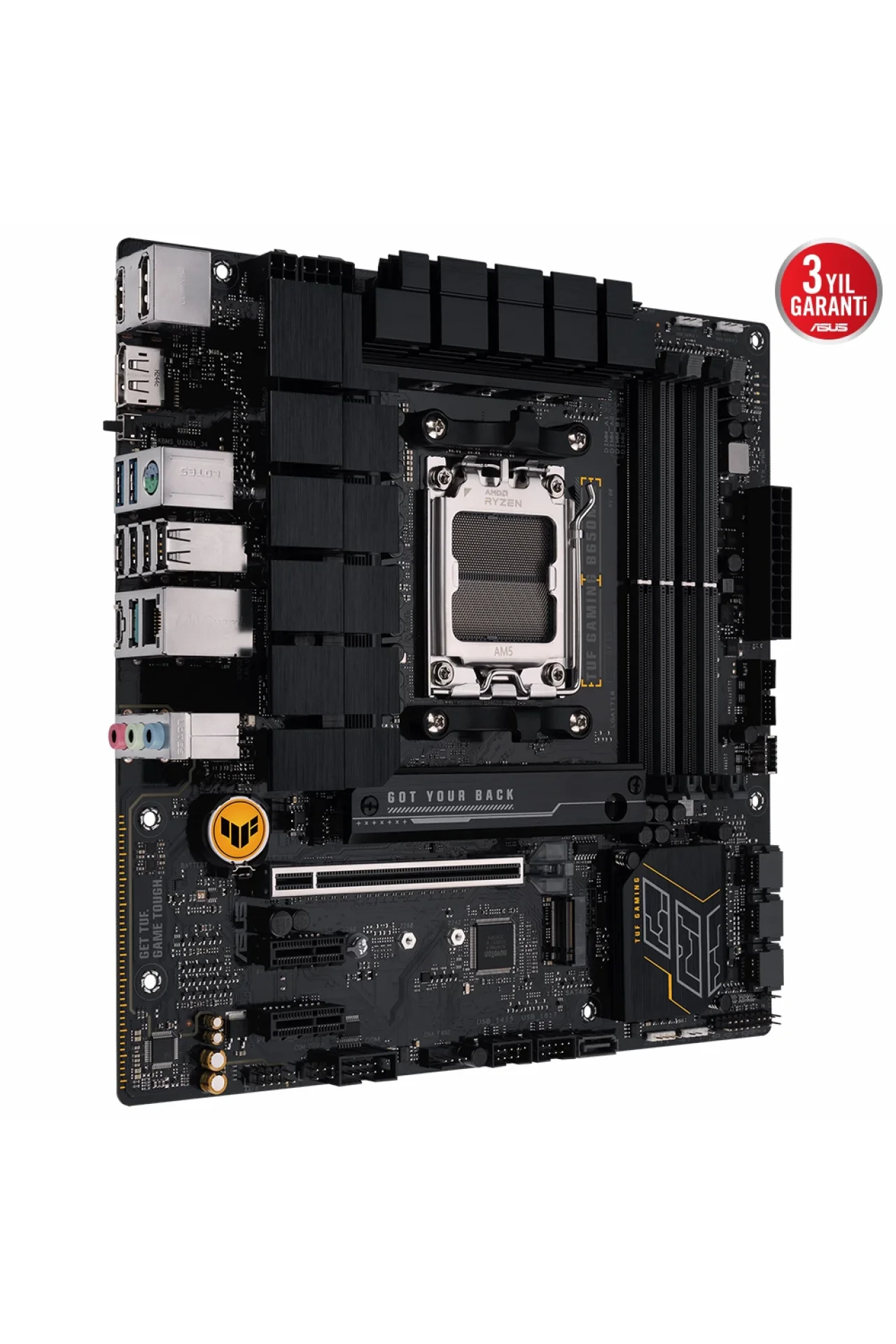Asus Tuf Gaming B650M-E 6400MHz (OC) DDR5 Soket AM5 M.2 HDMI DP mATX Anakart