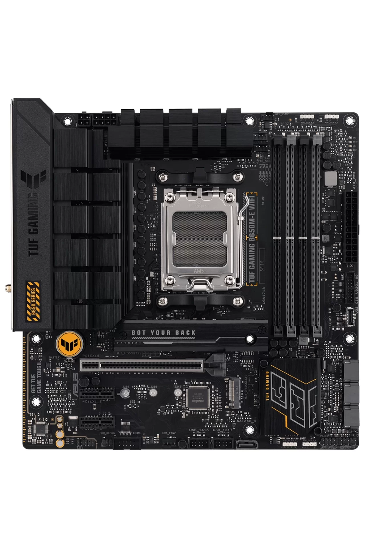 Asus Tuf Gaming B650M-E WiFi 6400MHz (OC) DDR5 Soket AM5 M.2 HDMI Mini DP mATX Anakart