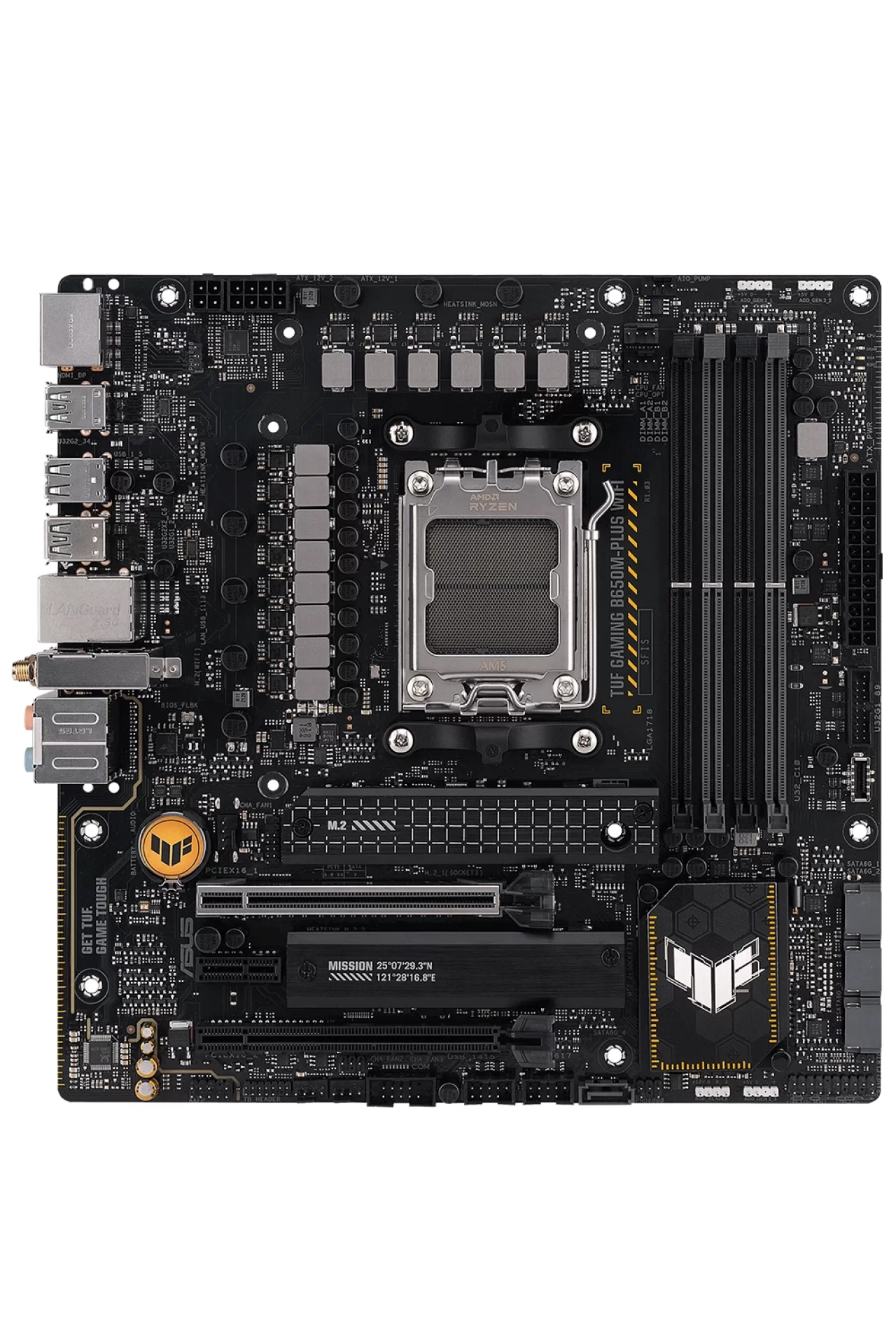 Asus Tuf Gaming B650M-PLUS WiFi 6400MHz(OC) DDR5 Soket AM5 M.2 HDMI DP mATX Anakart